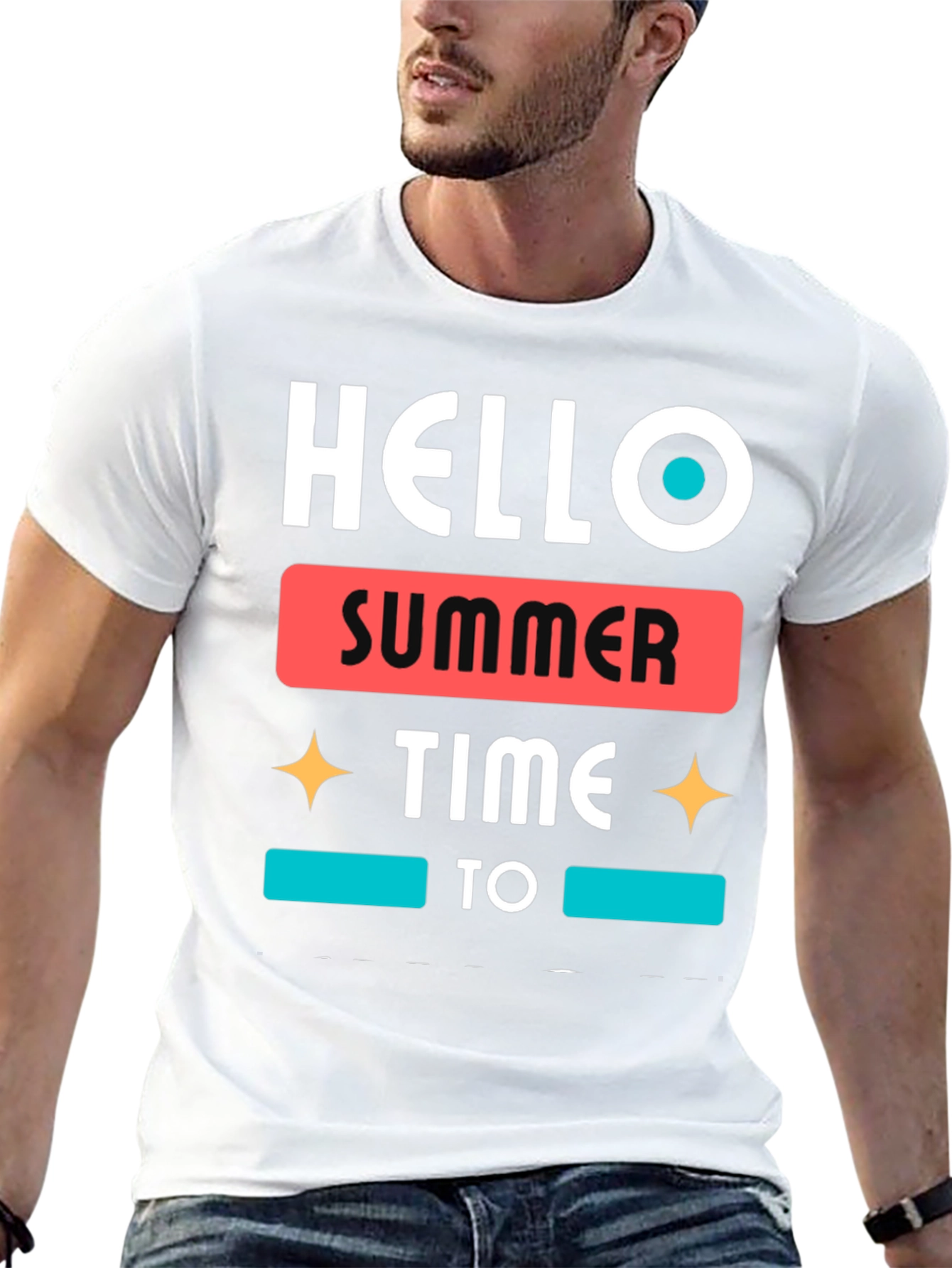 Hello Summer Time Graphic Tee - Stylish Casual Wear