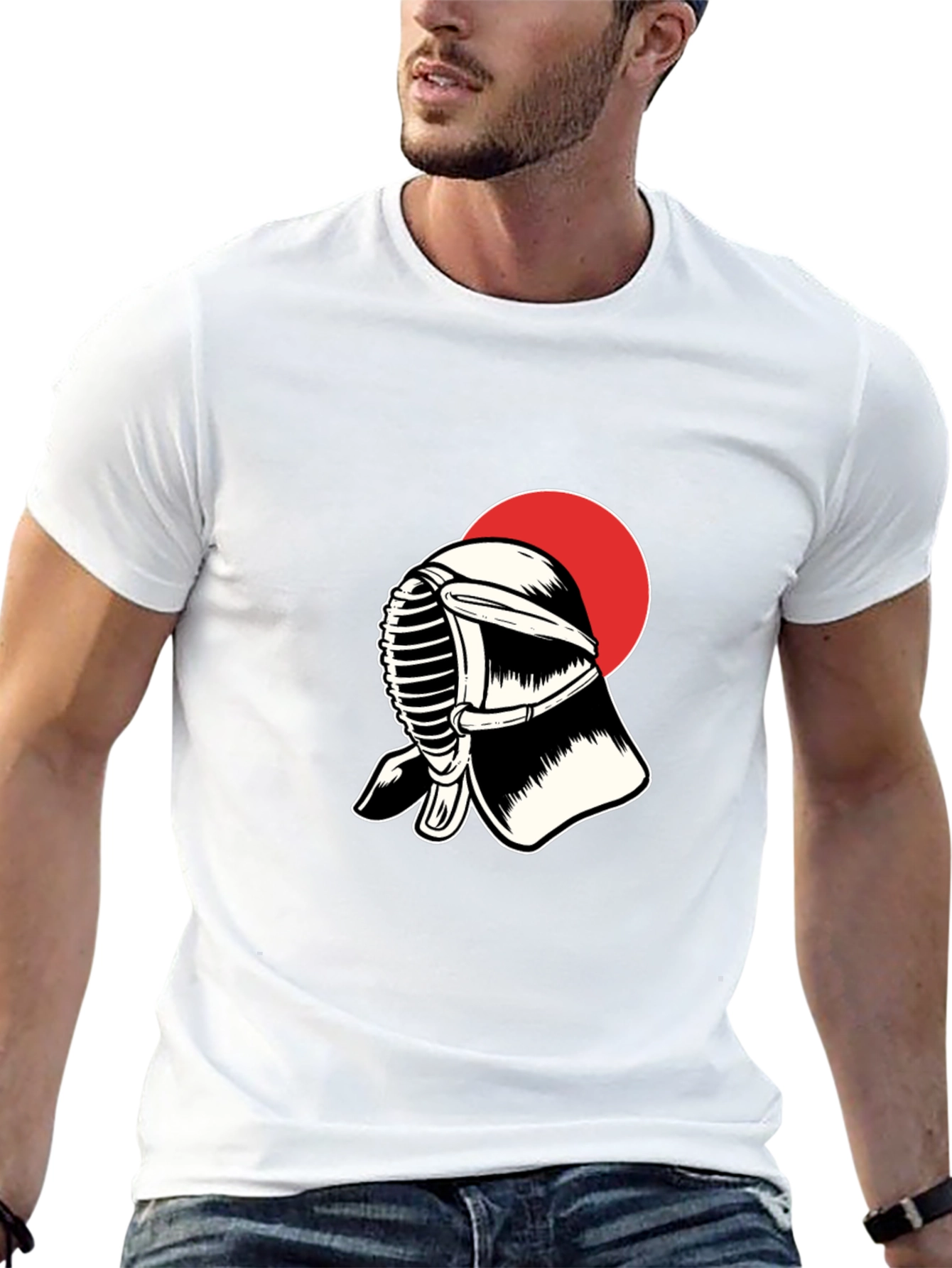 Kendo Mask T-Shirt: Japanese Martial Arts Apparel
