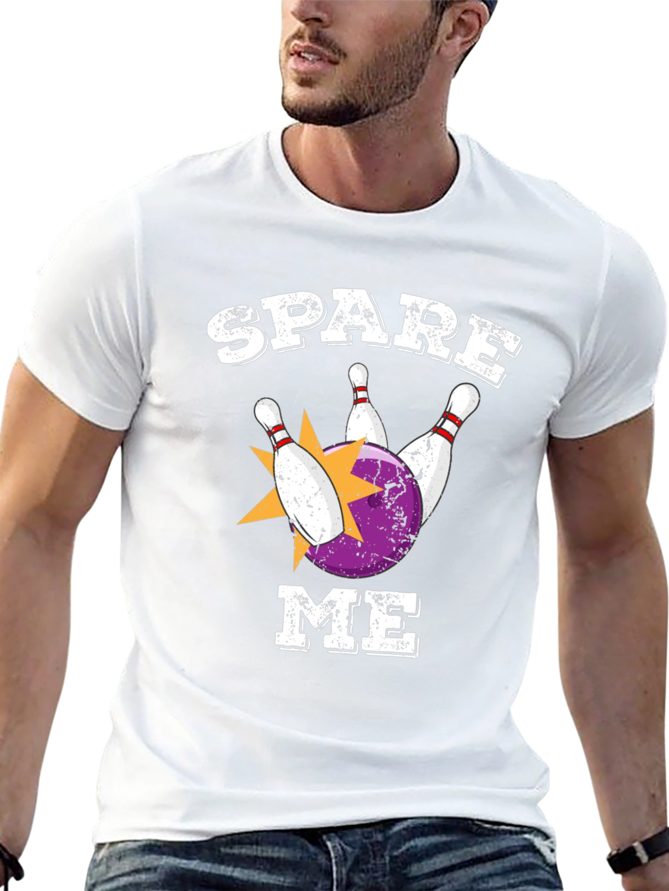 Spare Me Bowling T-Shirt - Strike Design