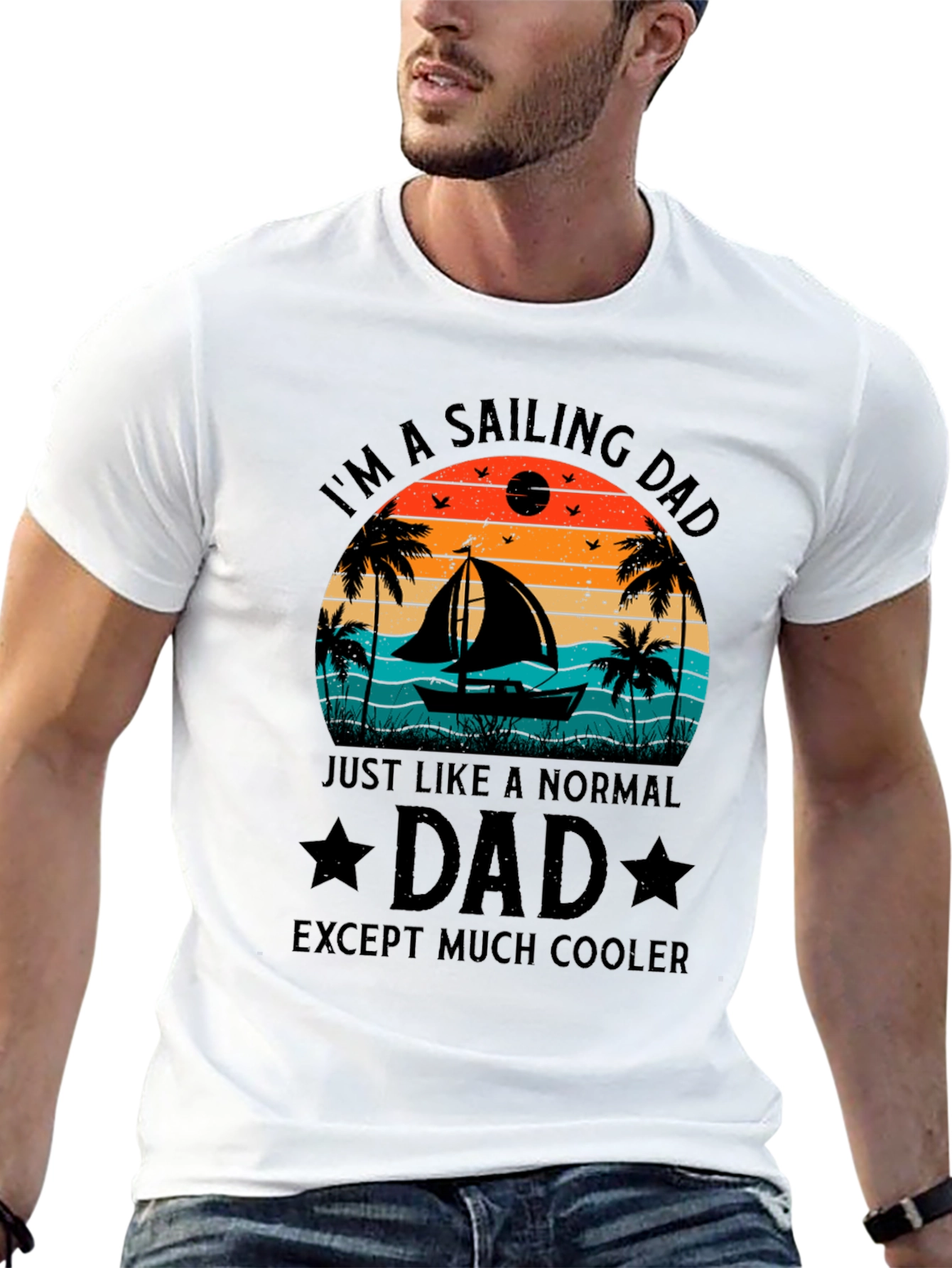 Sailing Dad T-Shirt - Cooler Than Normal Dad!