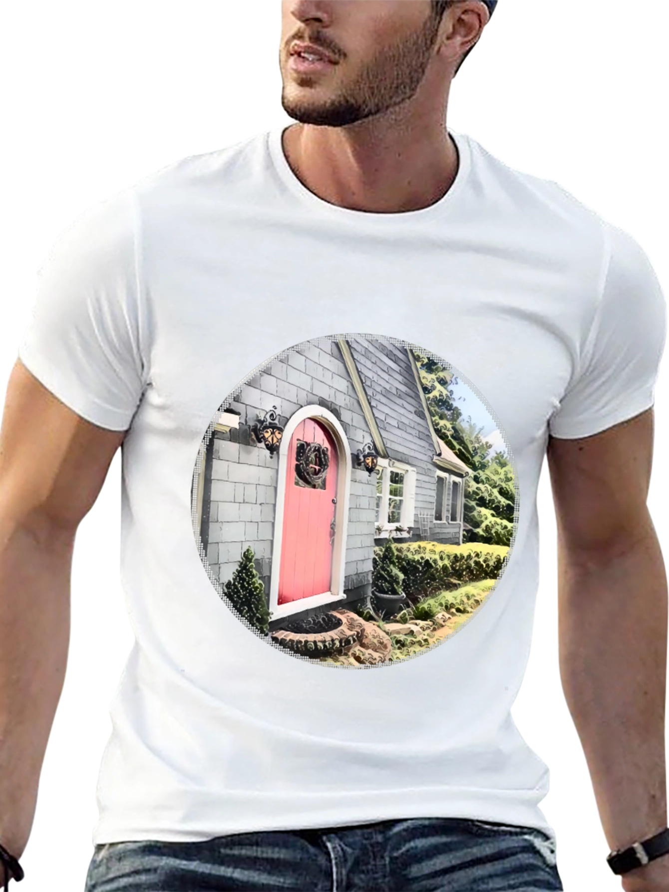 House Portrait Graphic T-Shirt