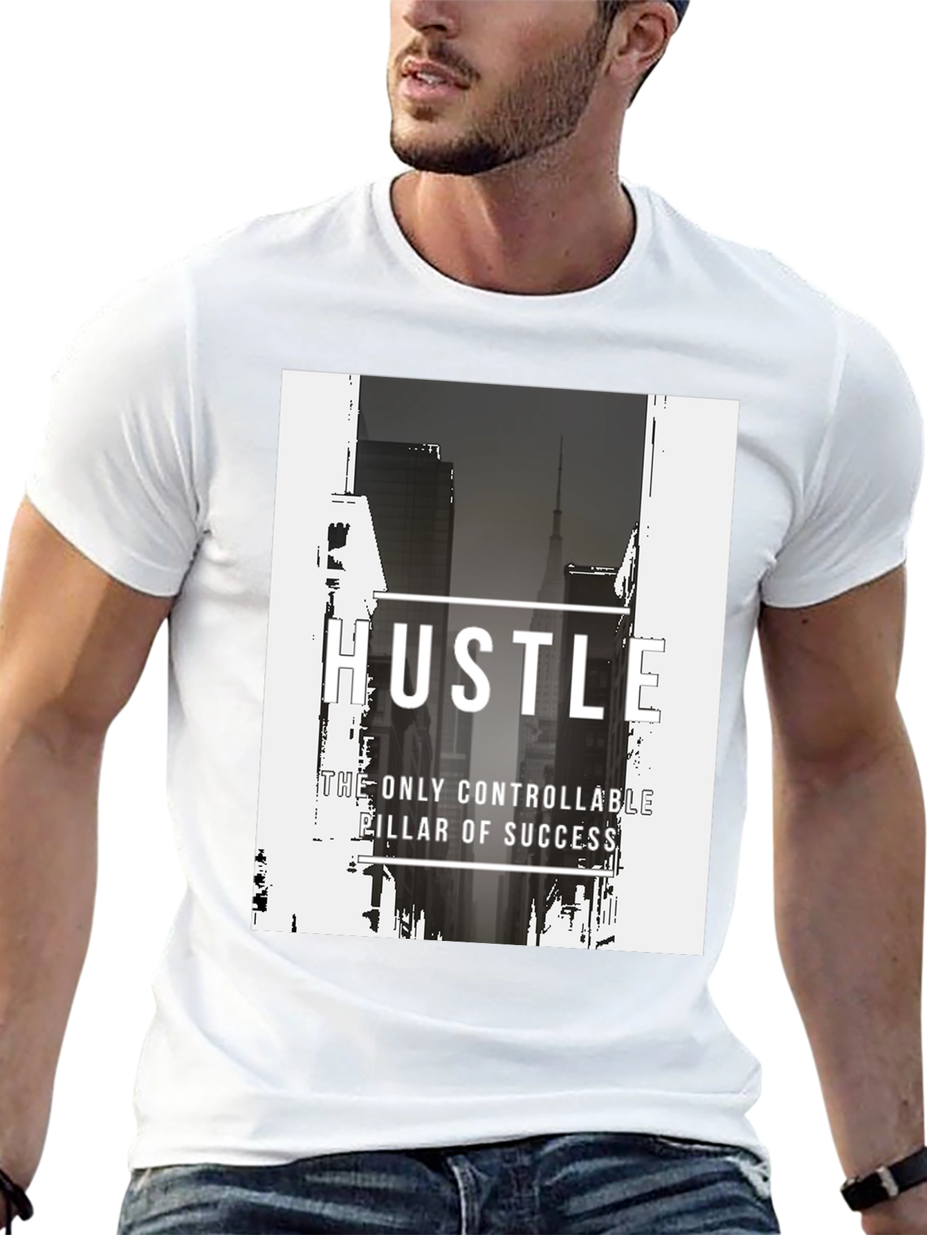 Hustle Graphic Tee - Inspirational Streetwear