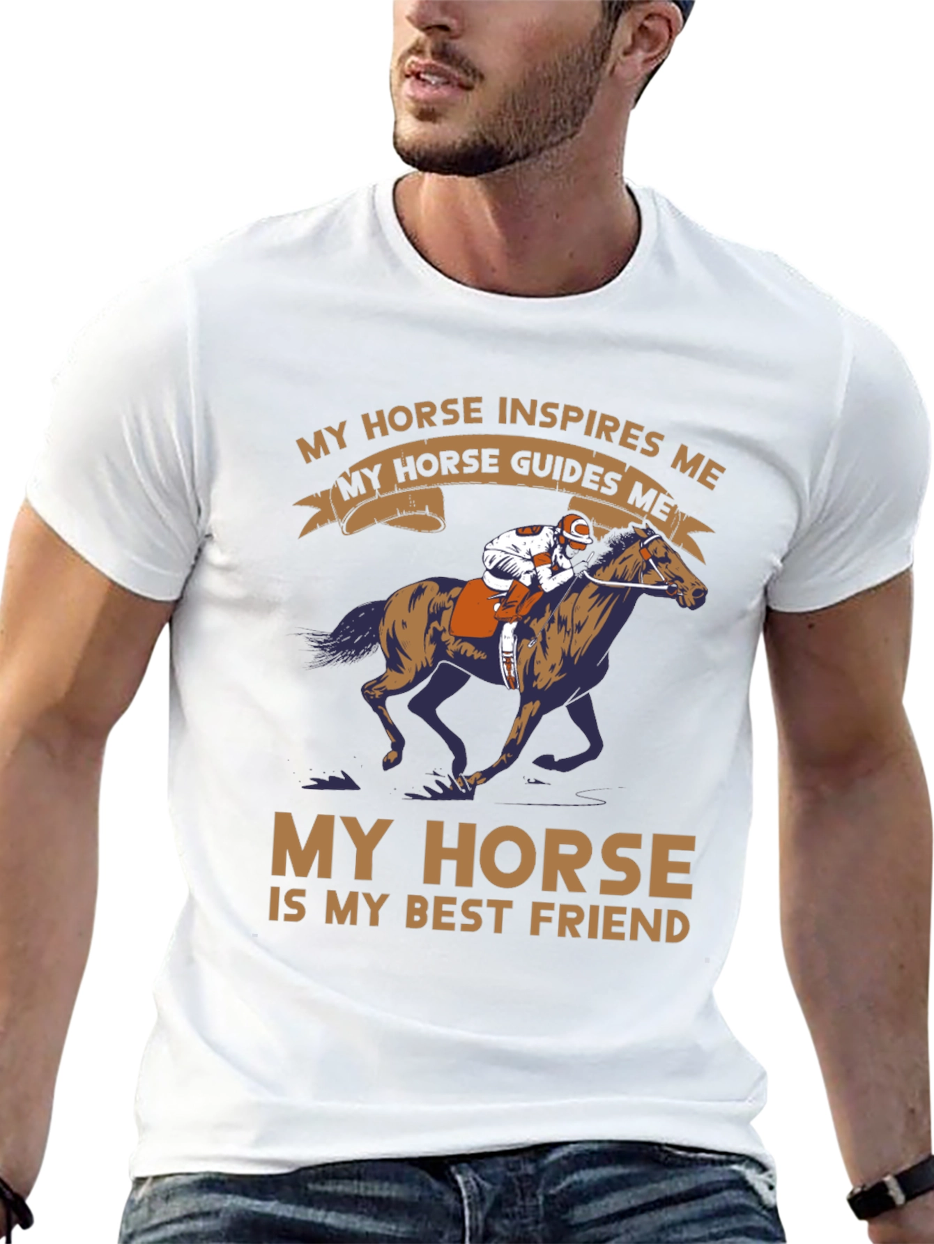 Horse Lover T-Shirt: Inspires & Guides Me