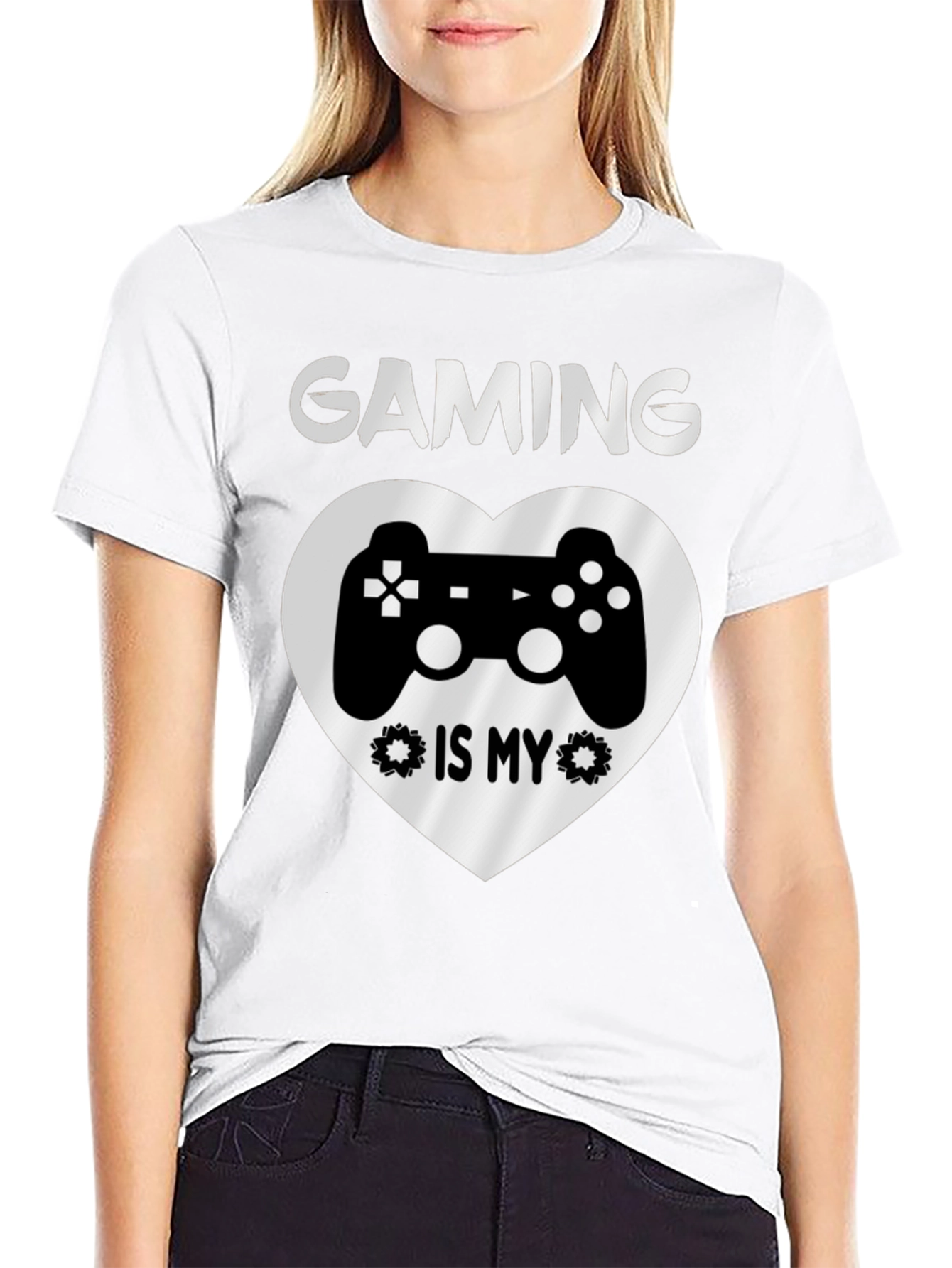 Gaming is My Valentine Heart Controller T-Shirt