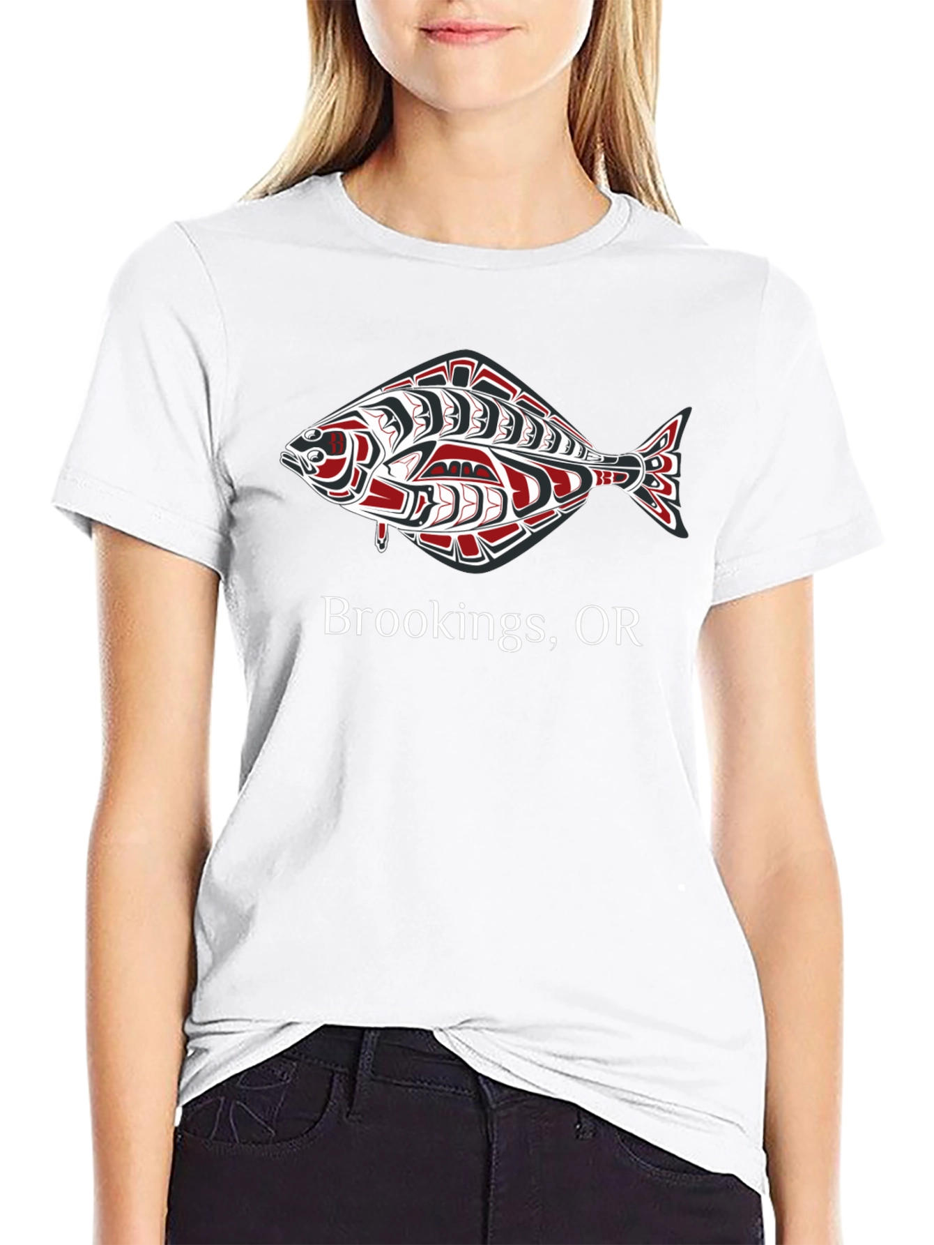Brookings Oregon Fish Graphic Tee
