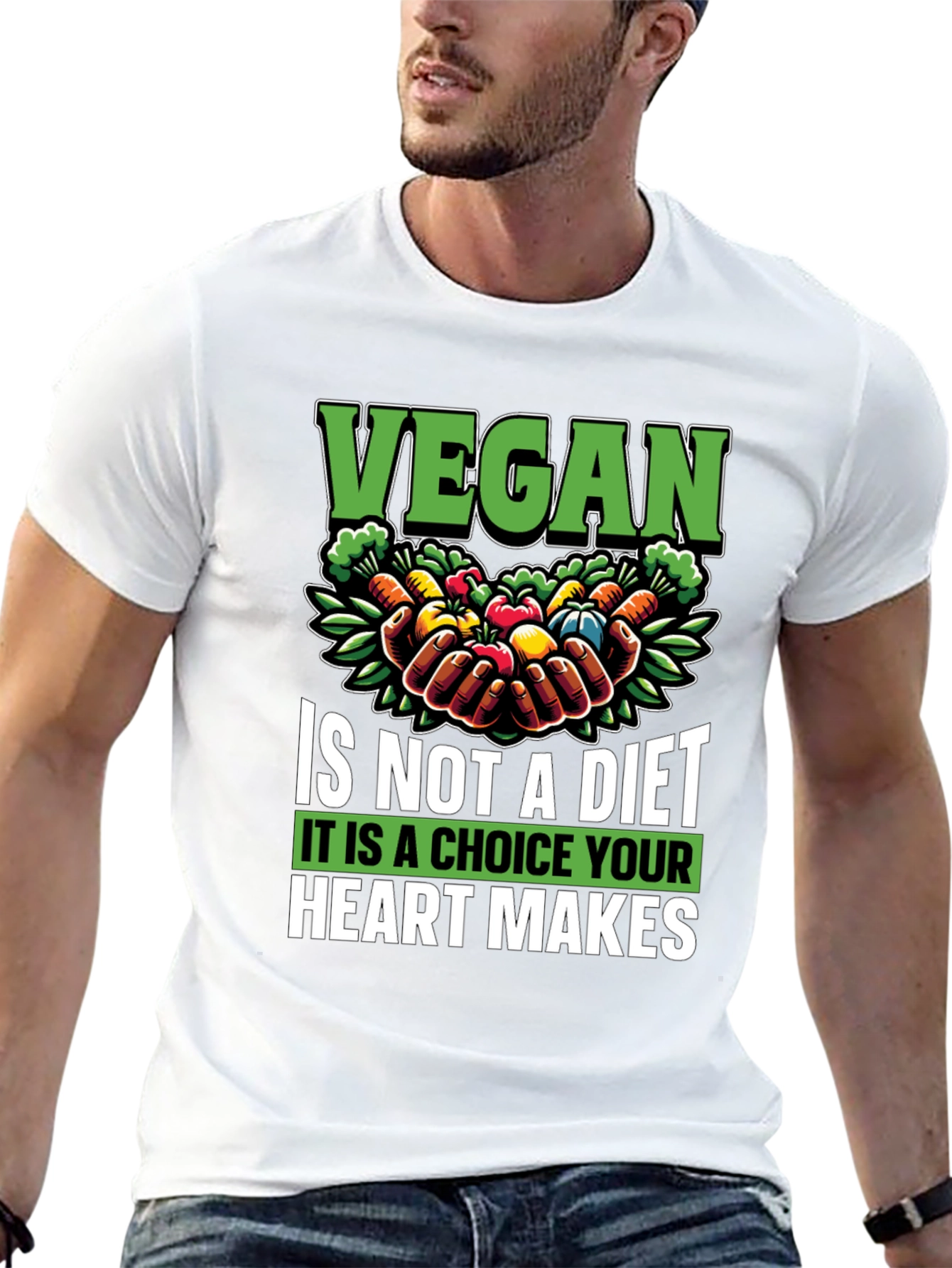 Vegan Choice T-Shirt - Heart Makes
