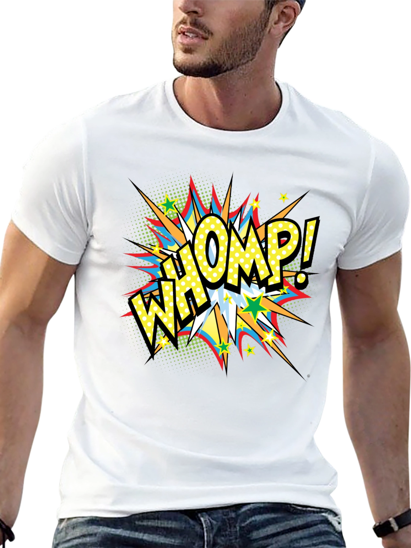 Whomp! Comic Book Style Graphic T-Shirt