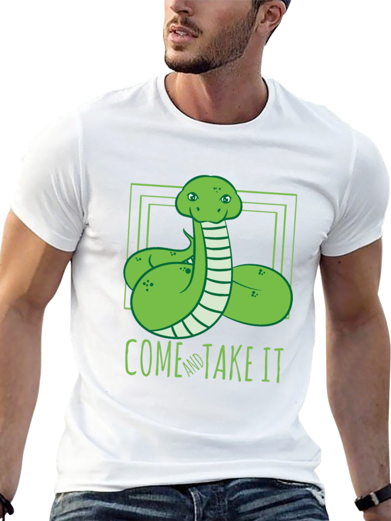 Come and Take It Snake Graphic T-Shirt