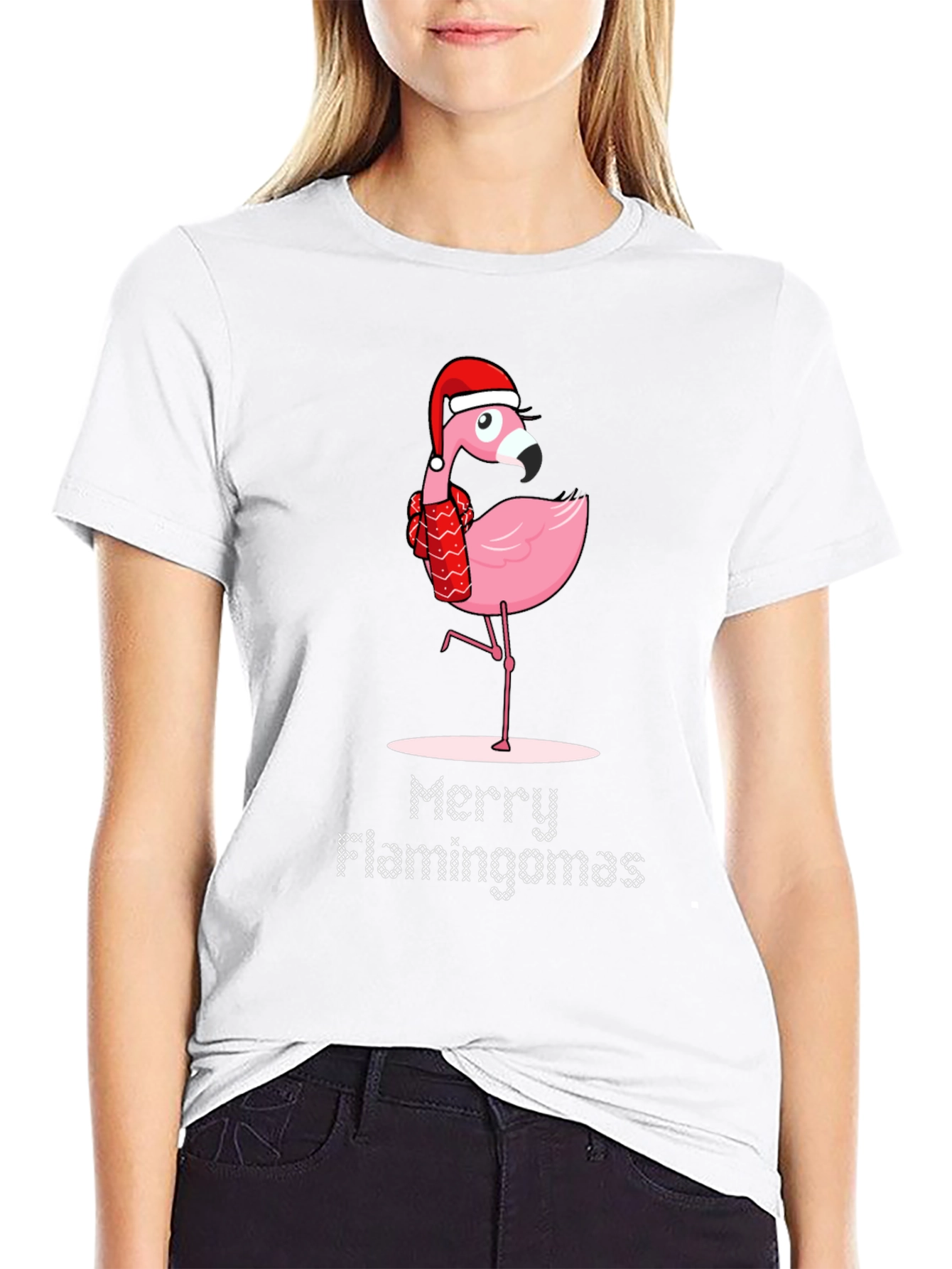 Merry Flamingomas Christmas T-Shirt