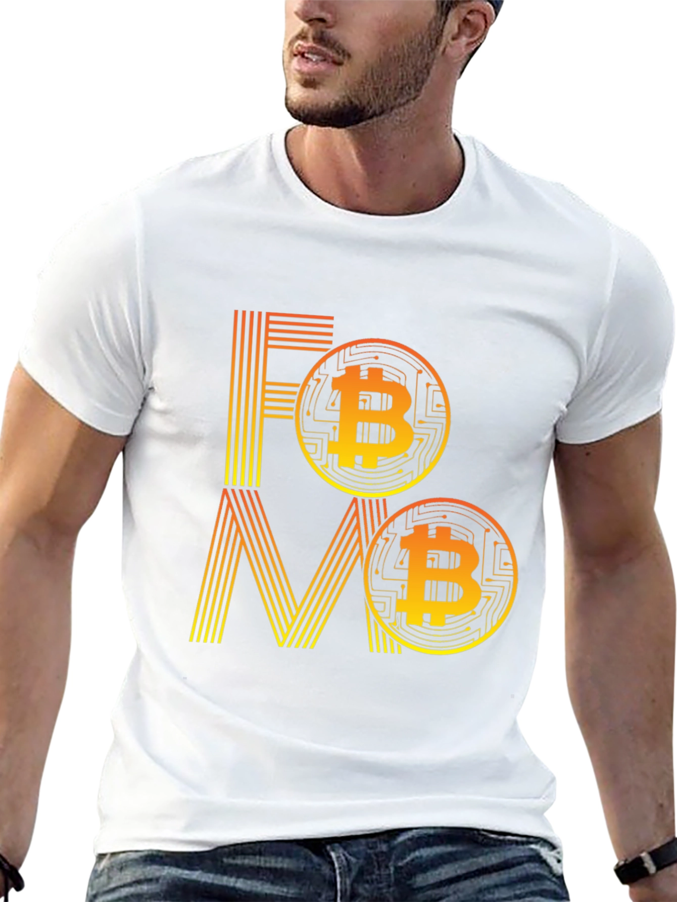 FOMO Bitcoin Cryptocurrency Graphic T-Shirt