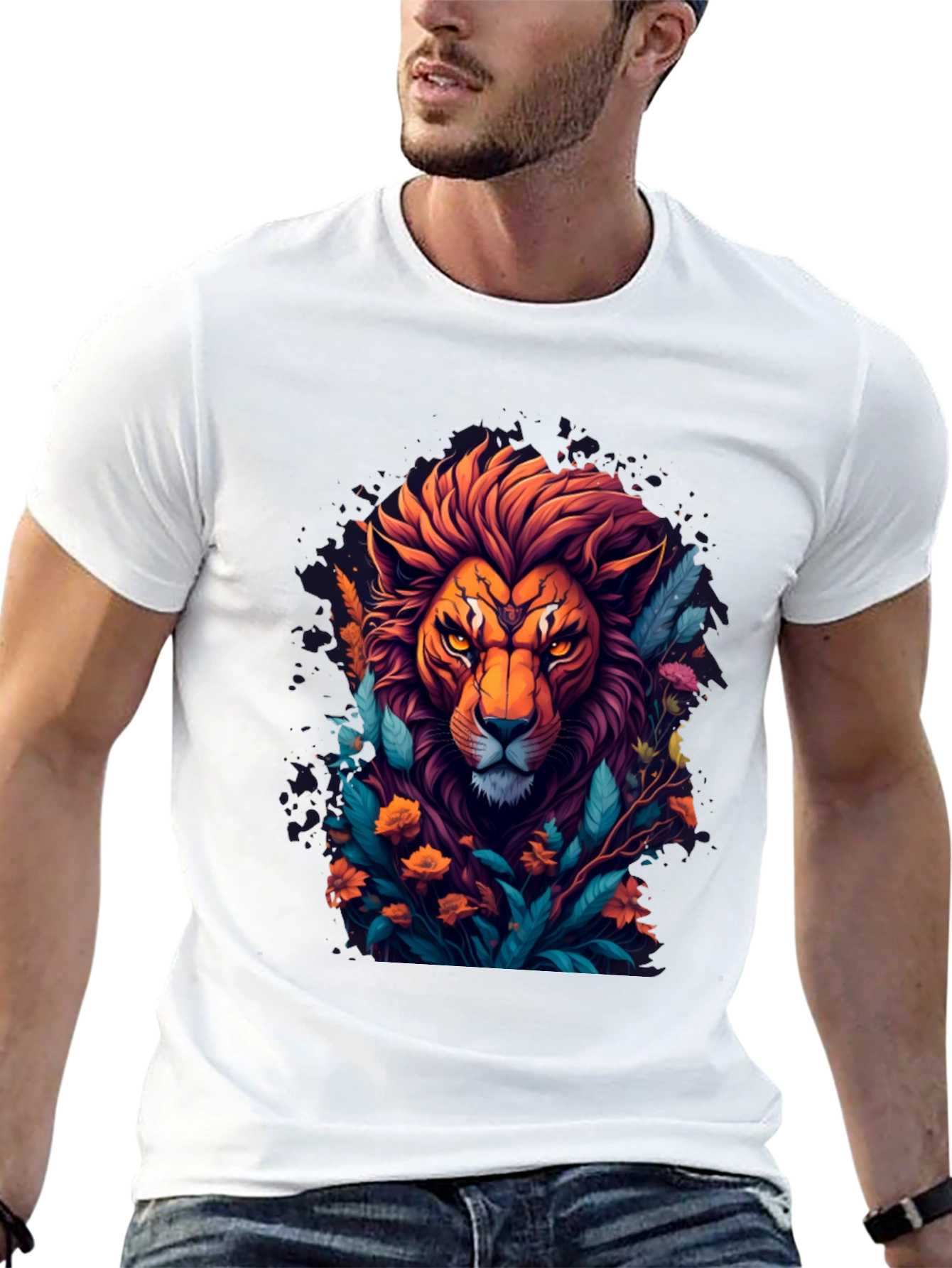 Lion King Graphic Tee - Mens Black T-Shirt