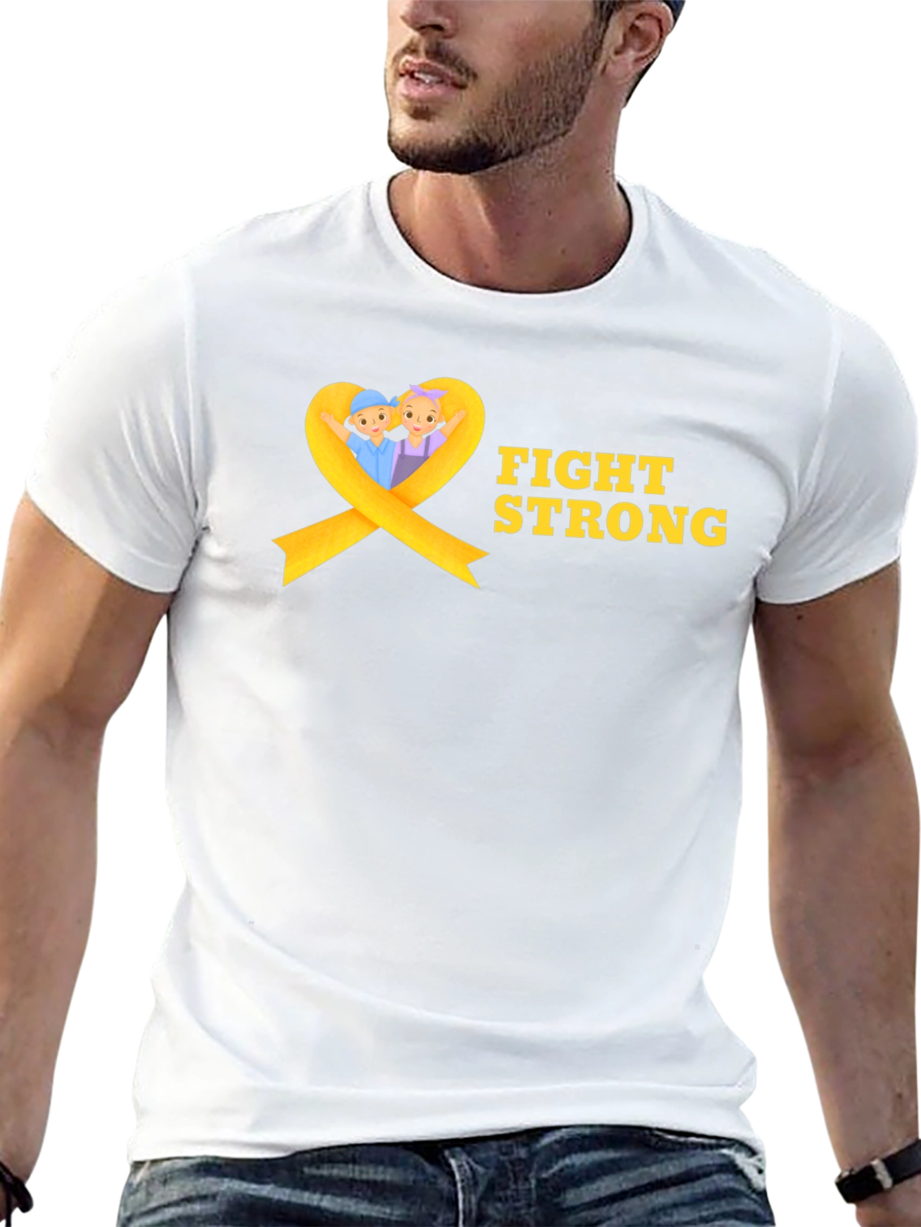 Fight Strong Childhood Cancer Awareness T-Shirt