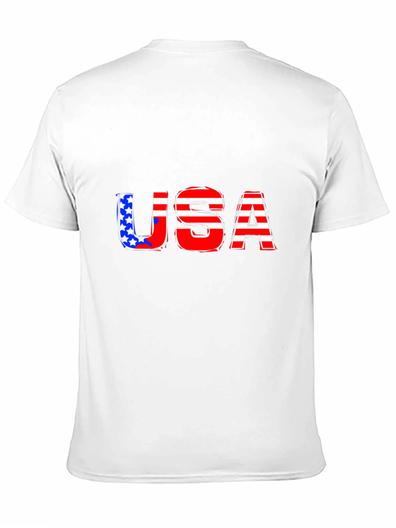 USA Flag Graphic Print T-Shirt