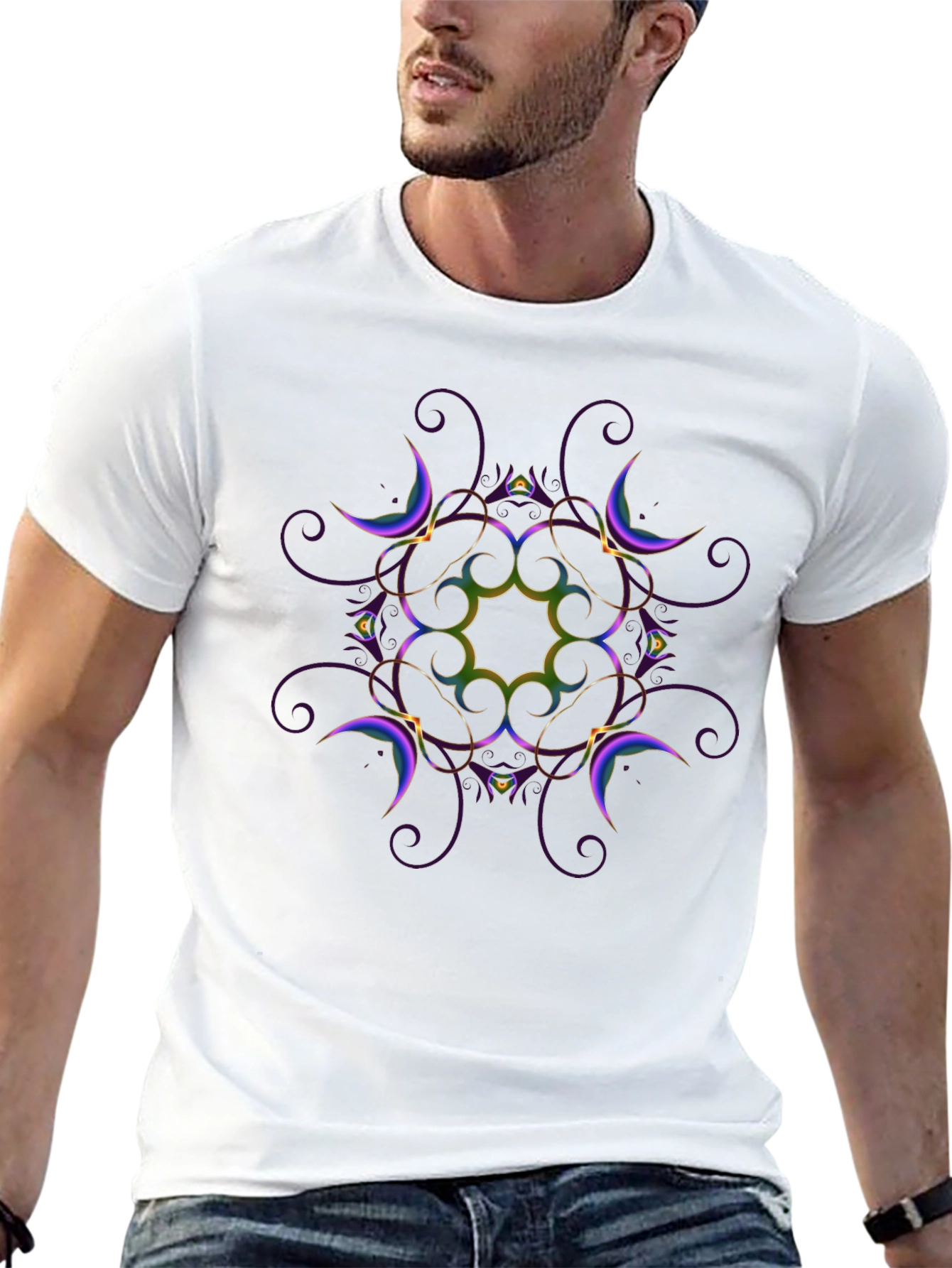 Abstract Pattern T-Shirt - Elegant Graphic Tee
