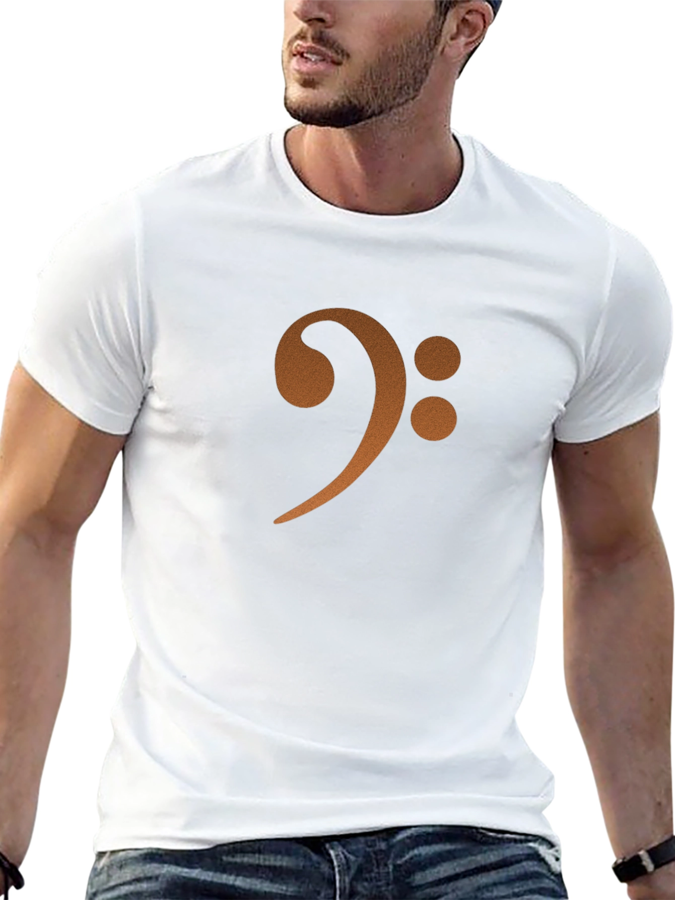 Bass Clef Graphic Tee - Musicians Black T-Shirt