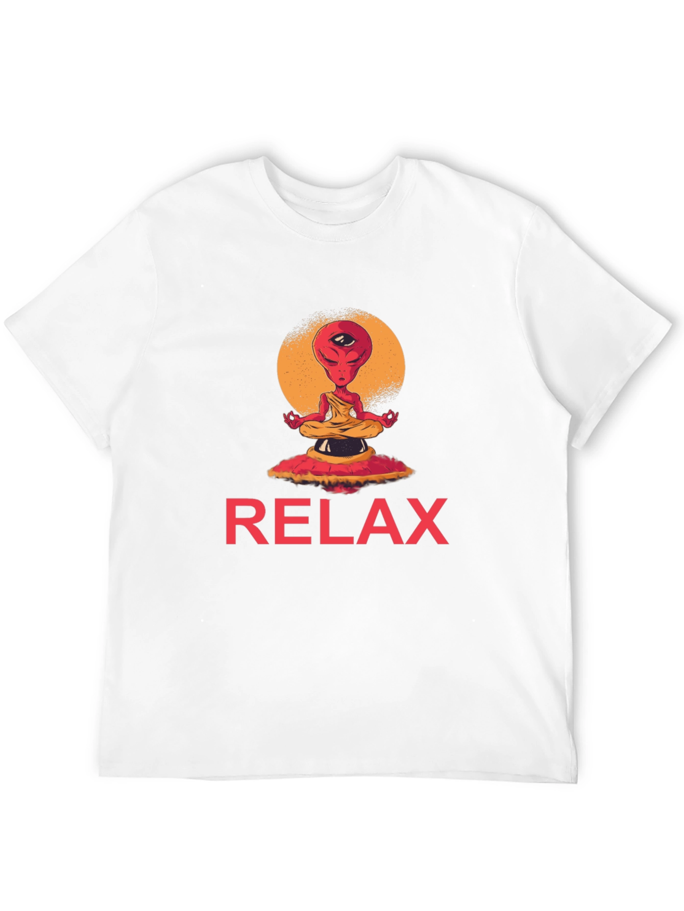 Relax Alien Meditation Graphic Tee