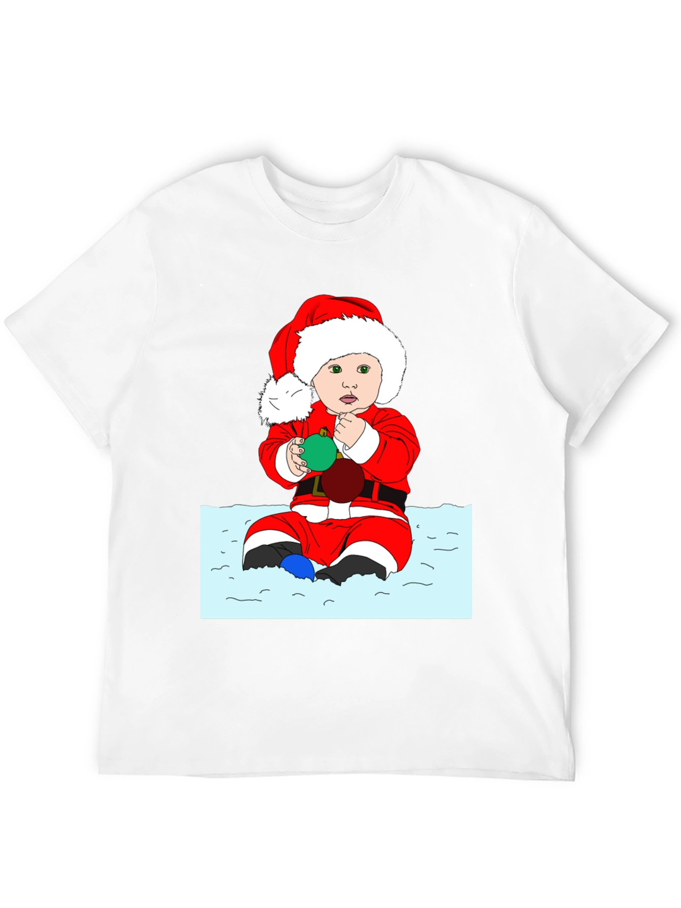 Festive Baby Santa Graphic Tee