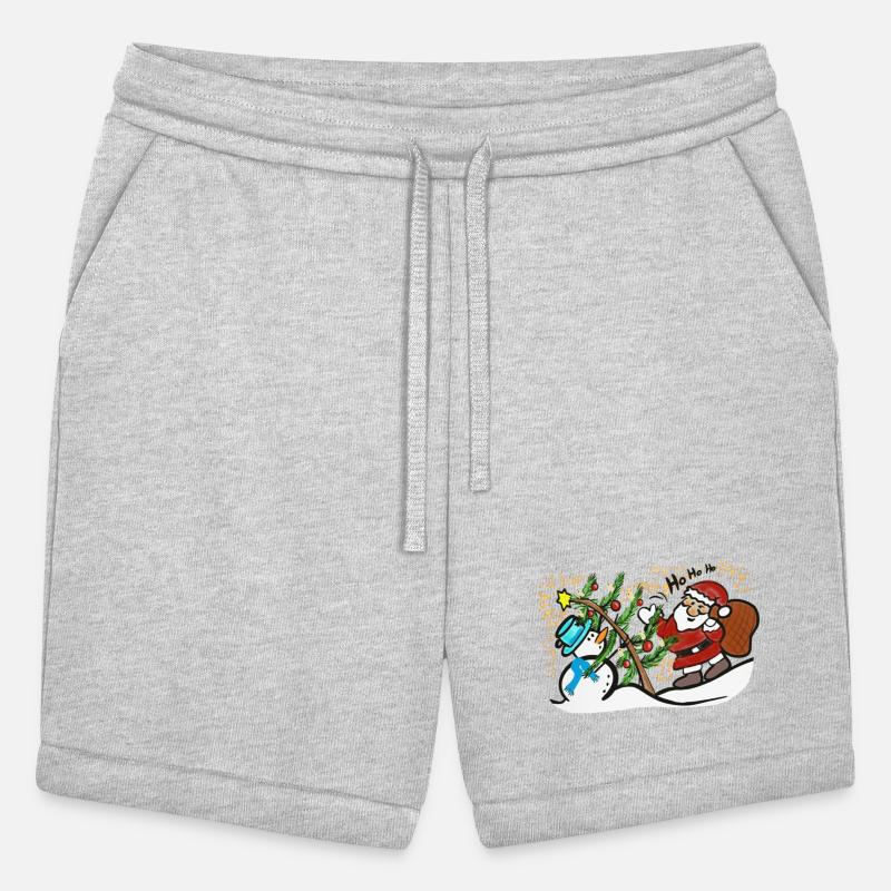 Festive Christmas Snowman and Santa Scene