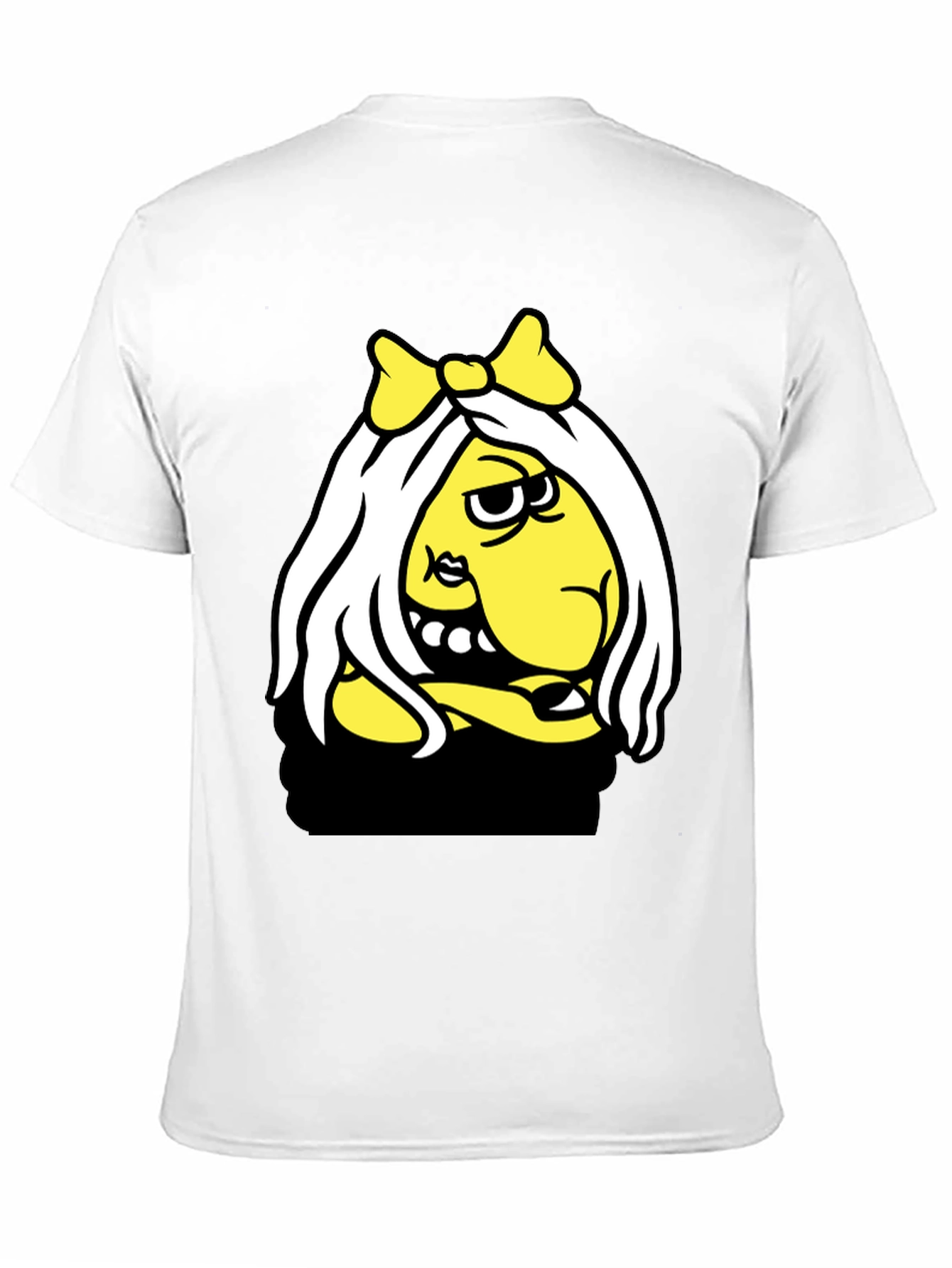 Funny Cartoon Graphic Black T-Shirt