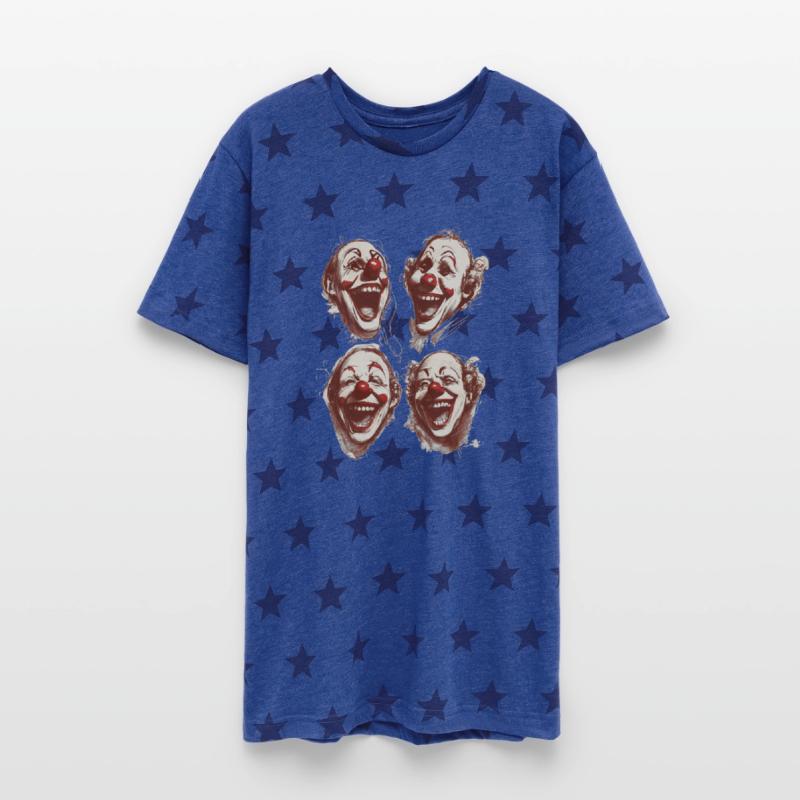 four face for happy clown shirt tshirt