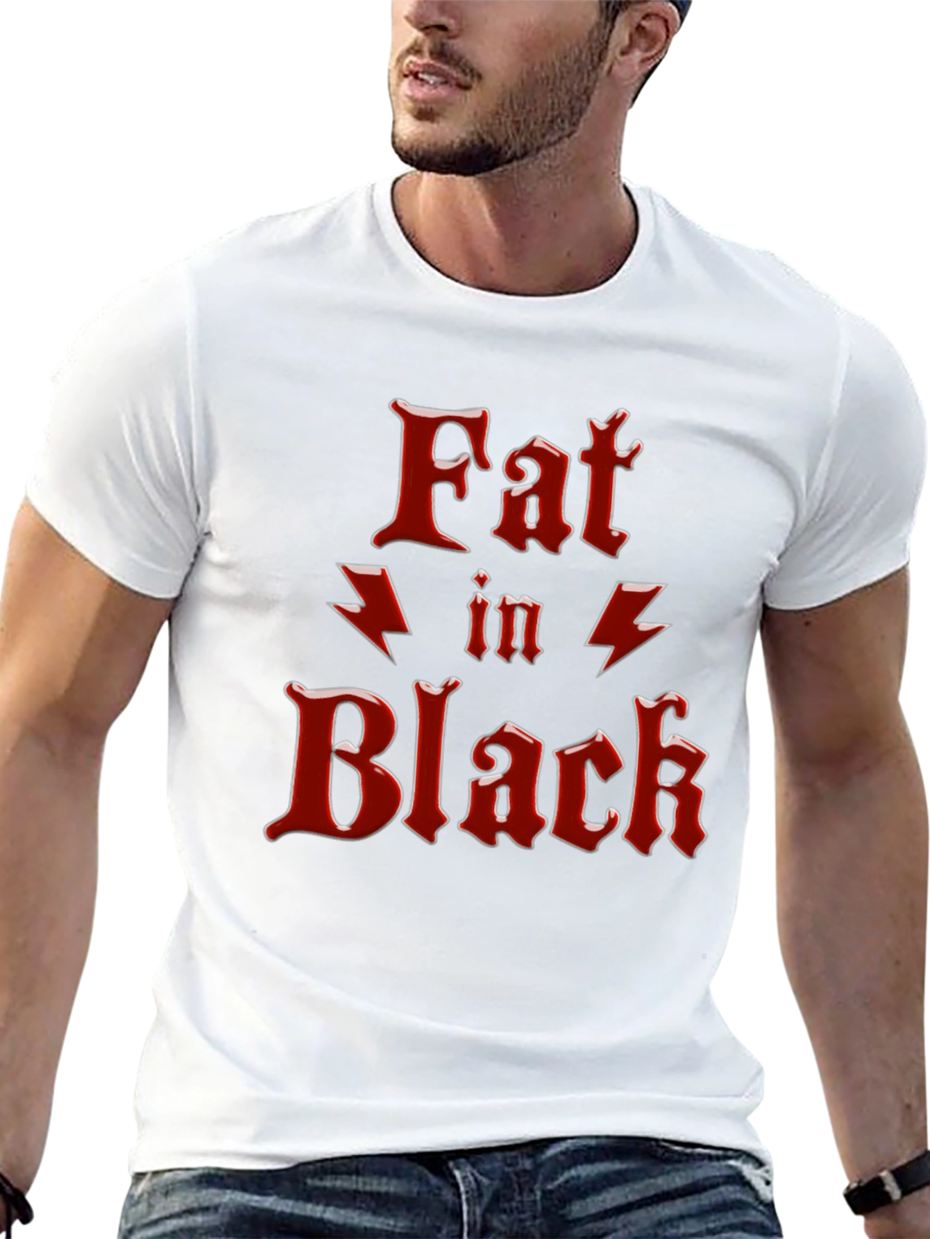 Fat In Black Graphic T-Shirt