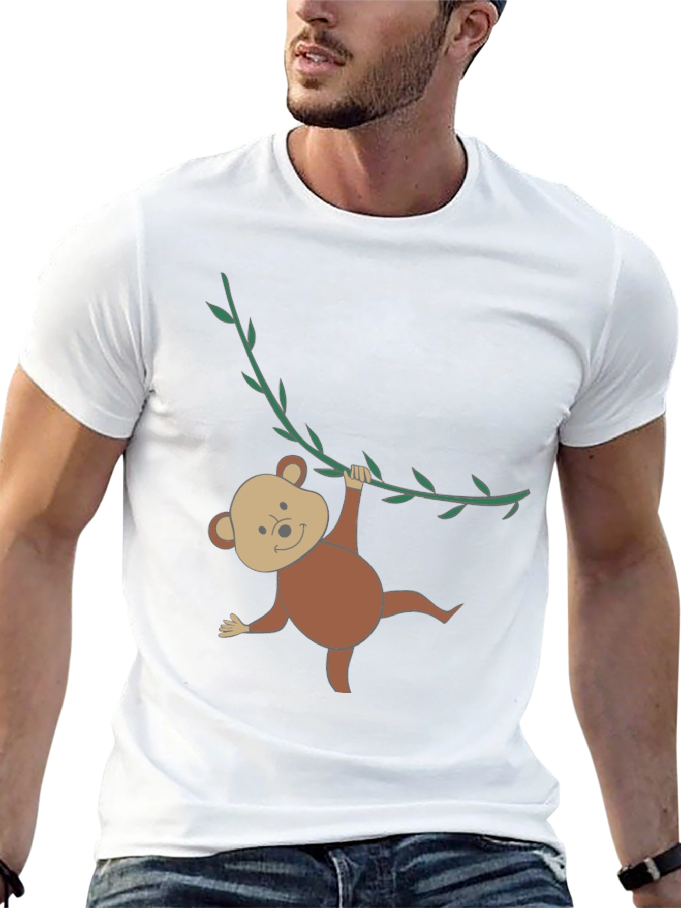 Monkeying Around Black T-Shirt