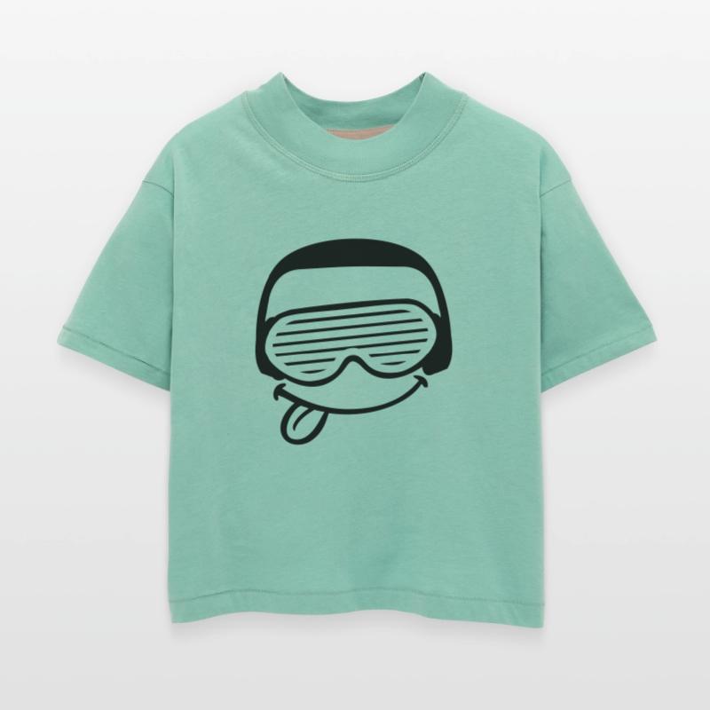 Funny DJ Face Sticks Out Tongue Party Music Club