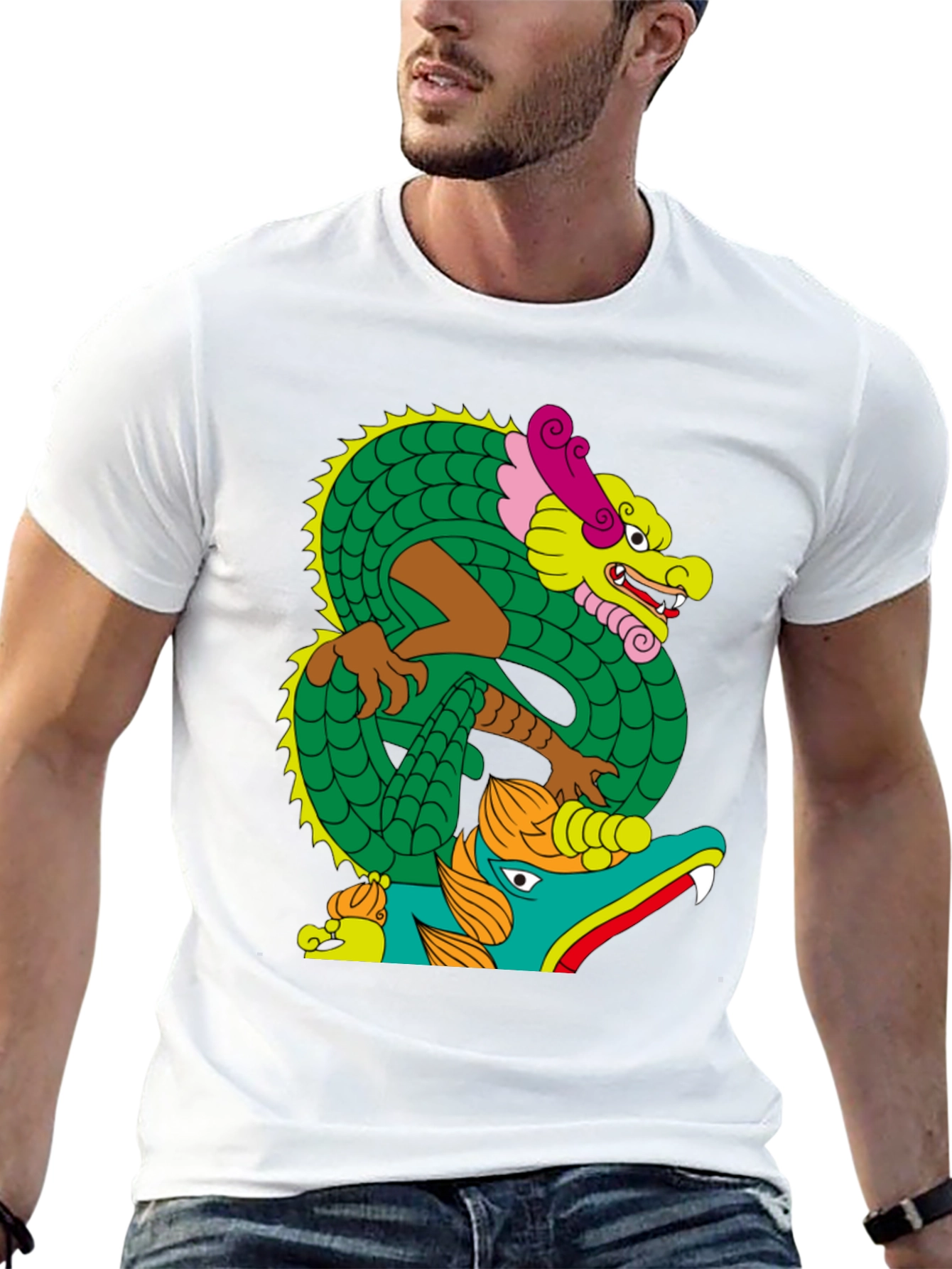 Dragon Graphic Tee - Bold Artistic Design