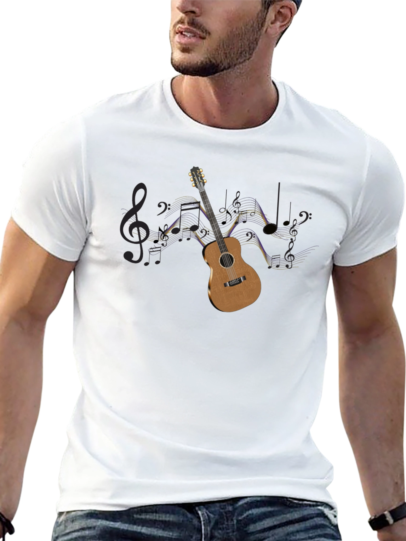 Music Guitar Graphic Tee
