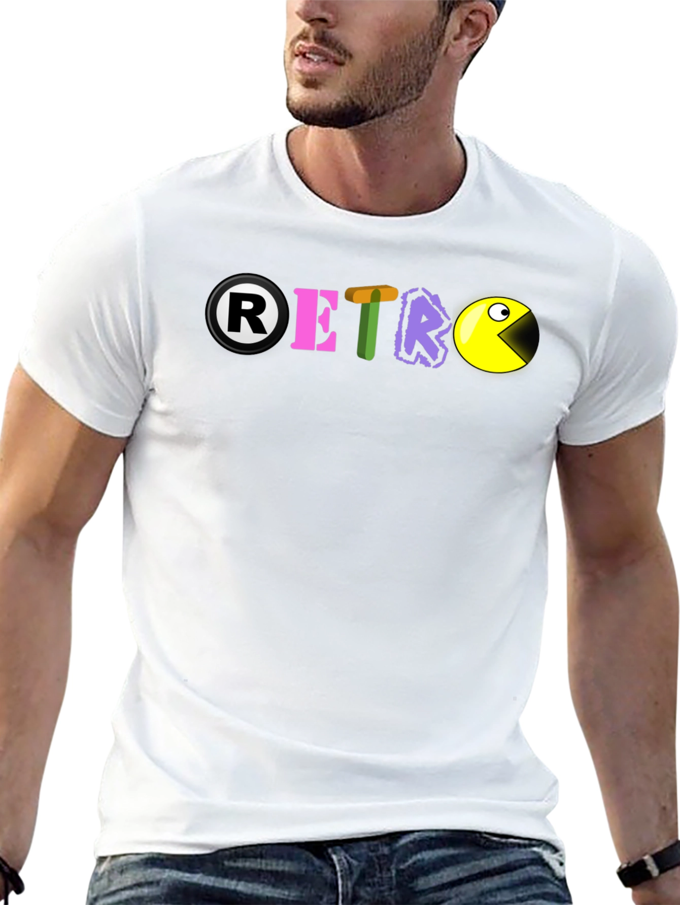 Retro Gaming T-Shirt - Pac-Man Inspired Design