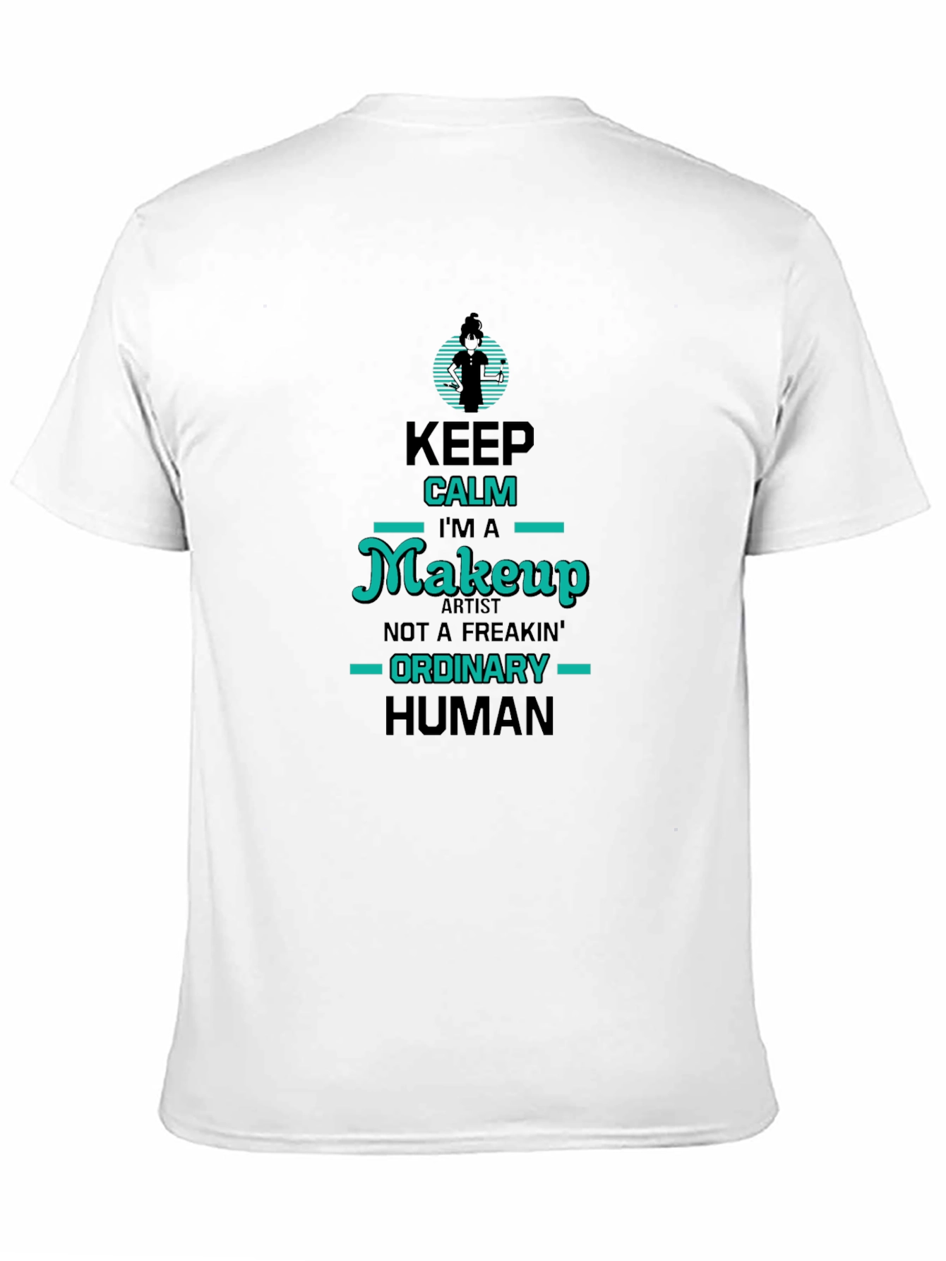 Keep Calm Makeup Artist Black Graphic T-Shirt