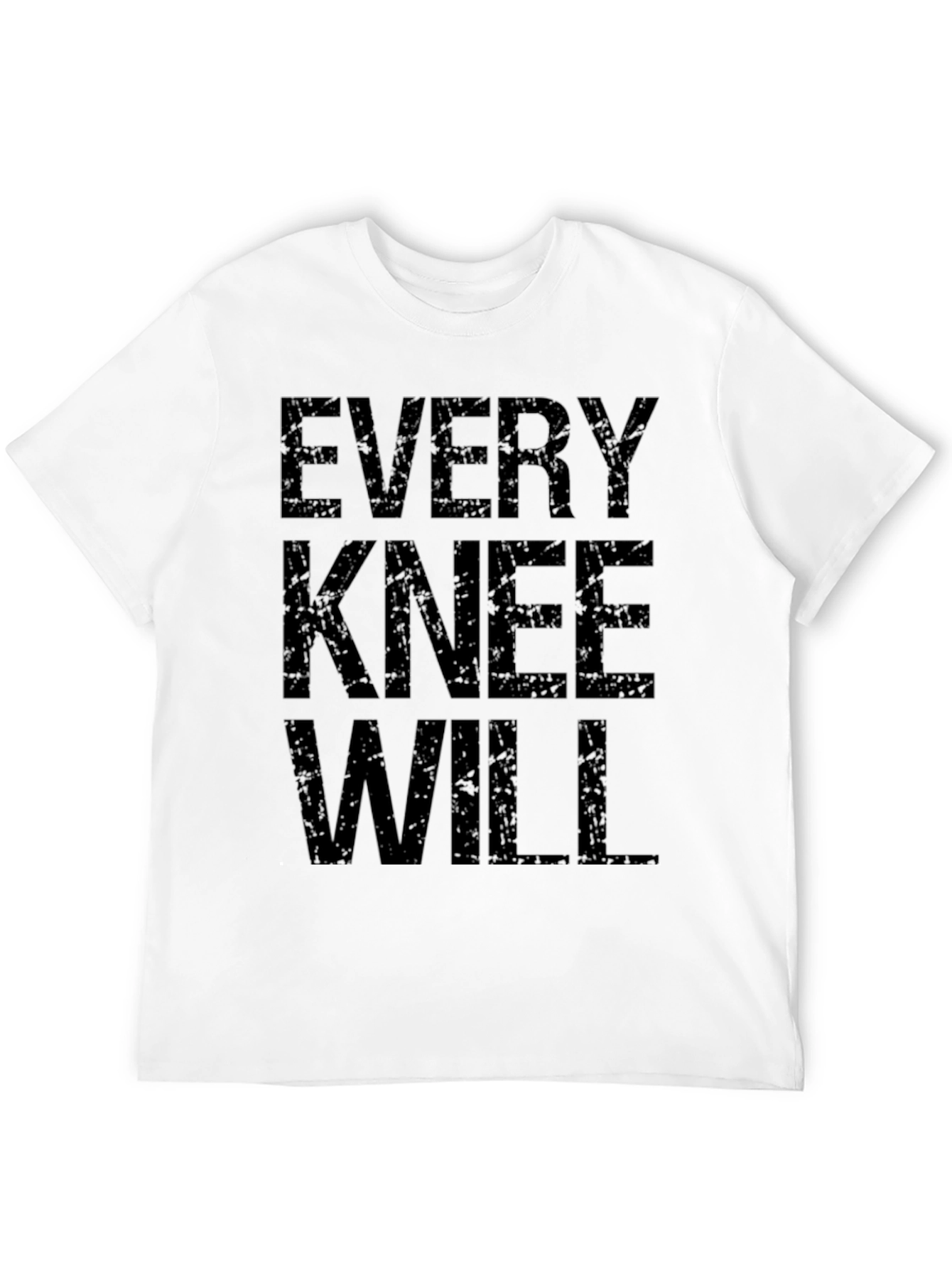 Every Knee Will Bow Black Graphic Tee