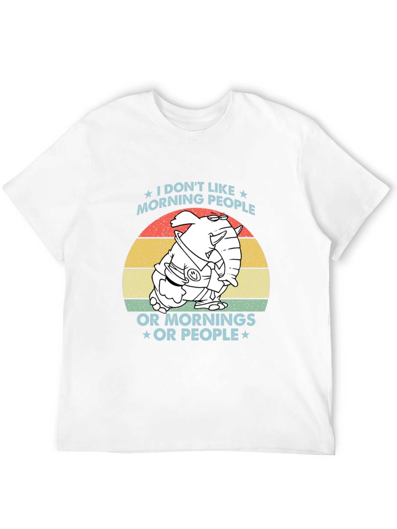 Funny I Dont Like Morning People Graphic Tee