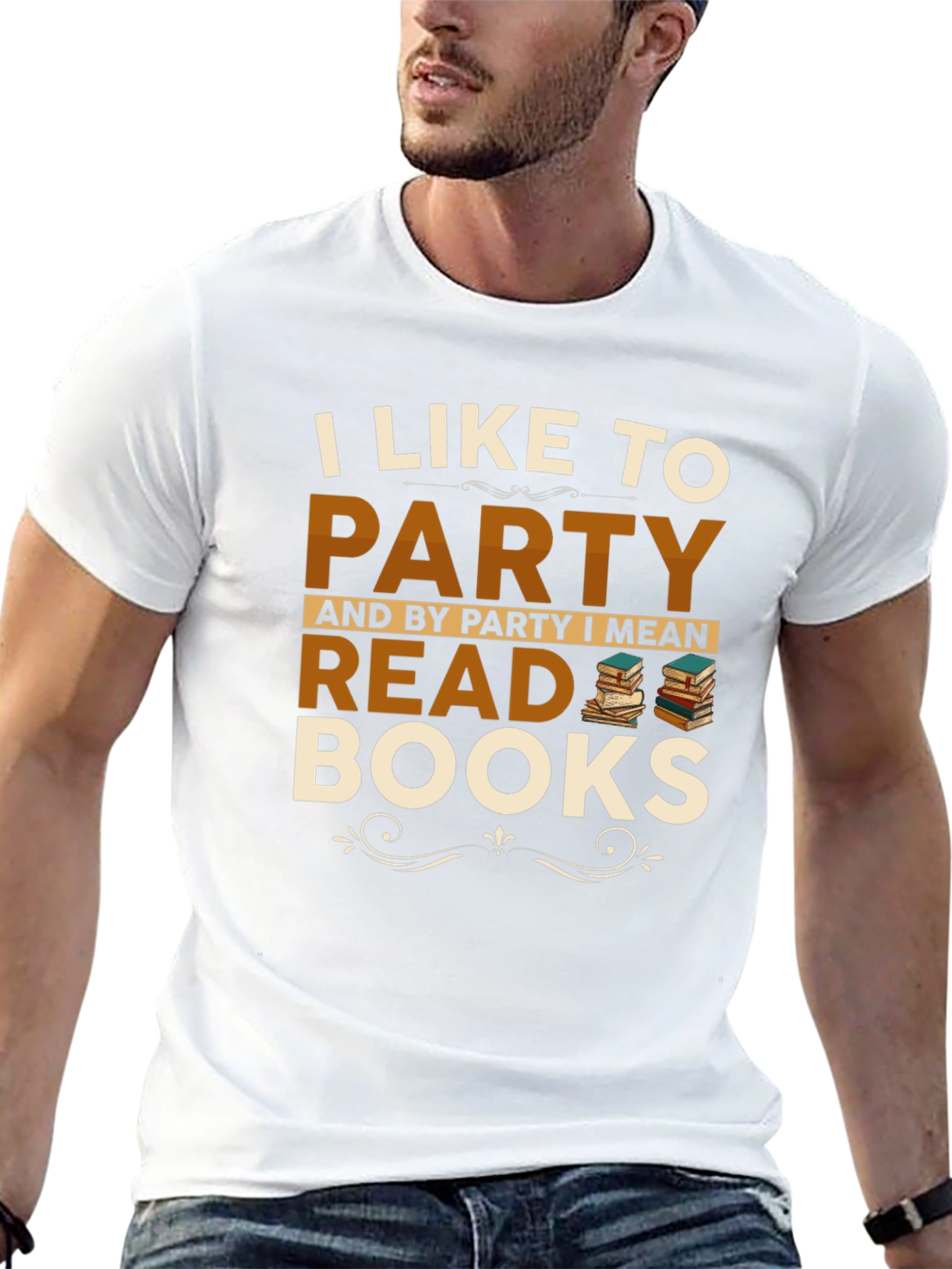 I Like To Party Read Books Graphic T-Shirt