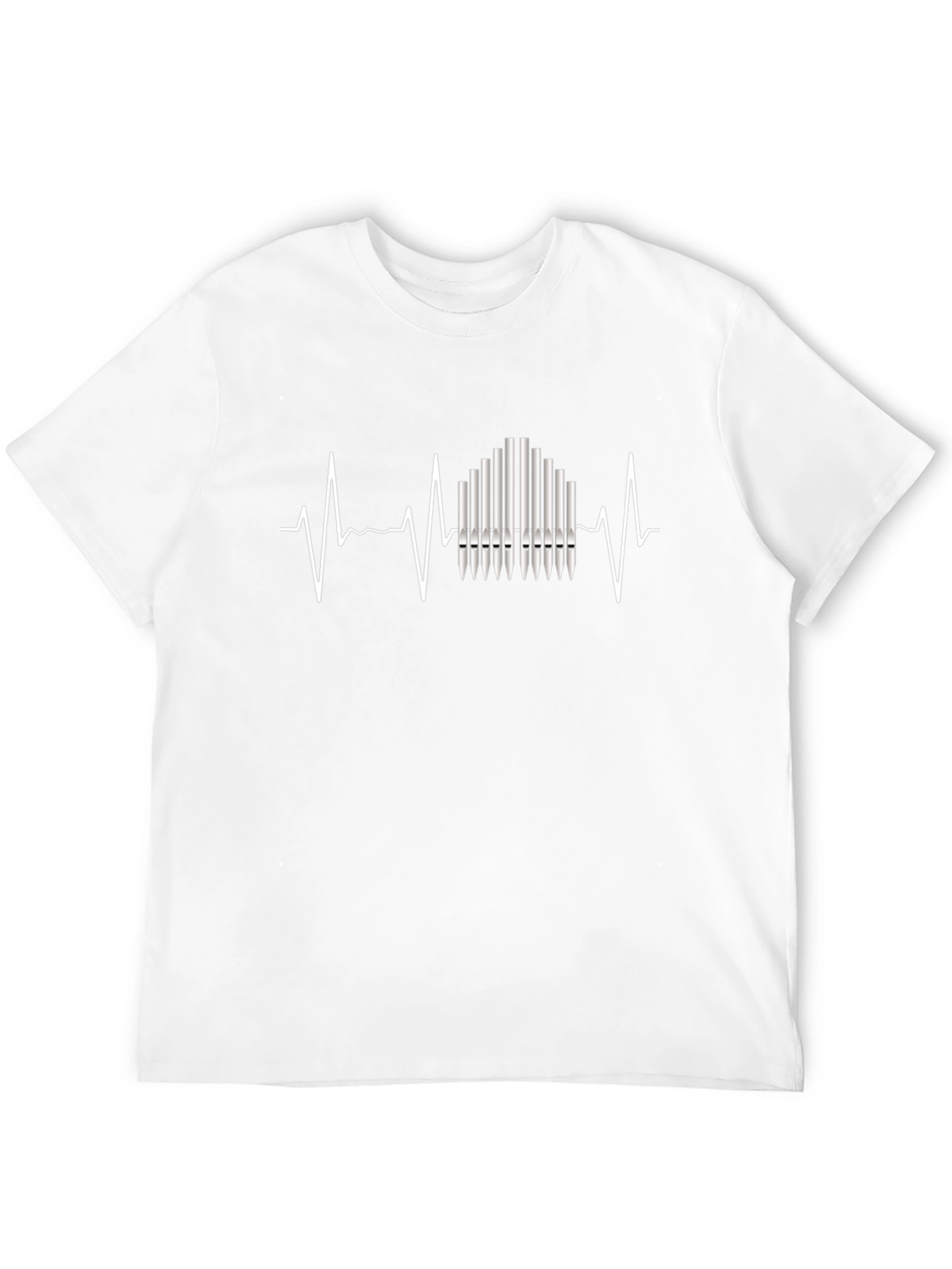 Organ Pipe Heartbeat T-Shirt - Musician Tee