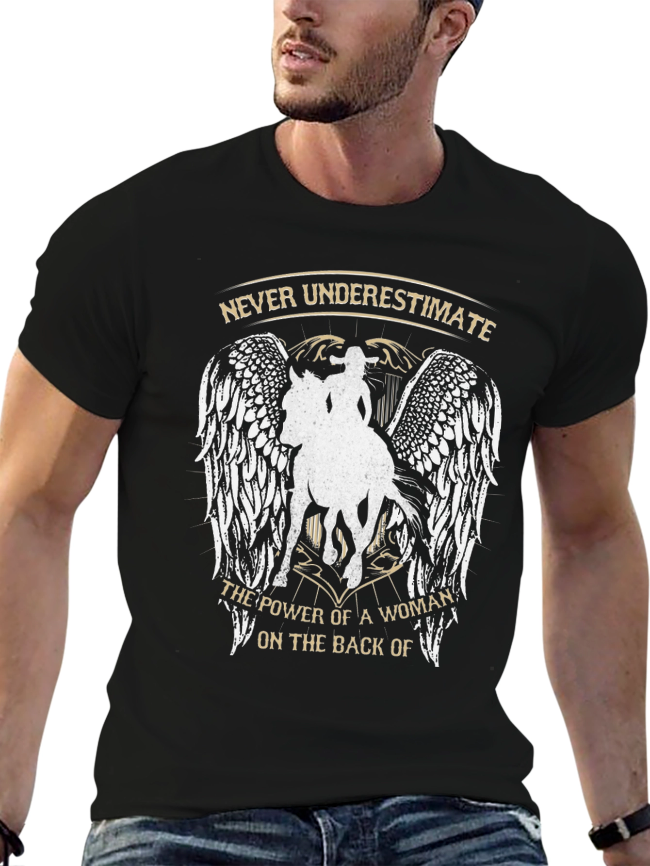 Woman Rider Graphic Tee - Power & Style