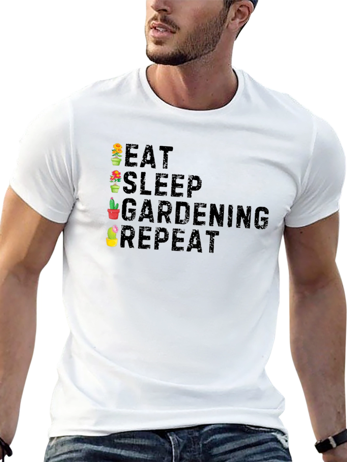 Eat Sleep Gardening Repeat T-Shirt