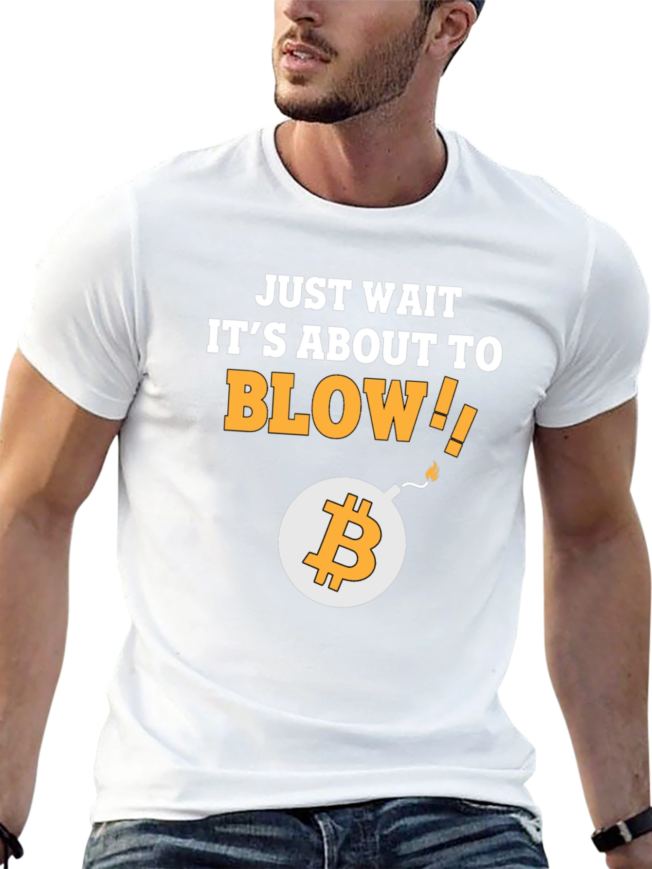 Bitcoin Blow Up Graphic T-Shirt Crypto Tee