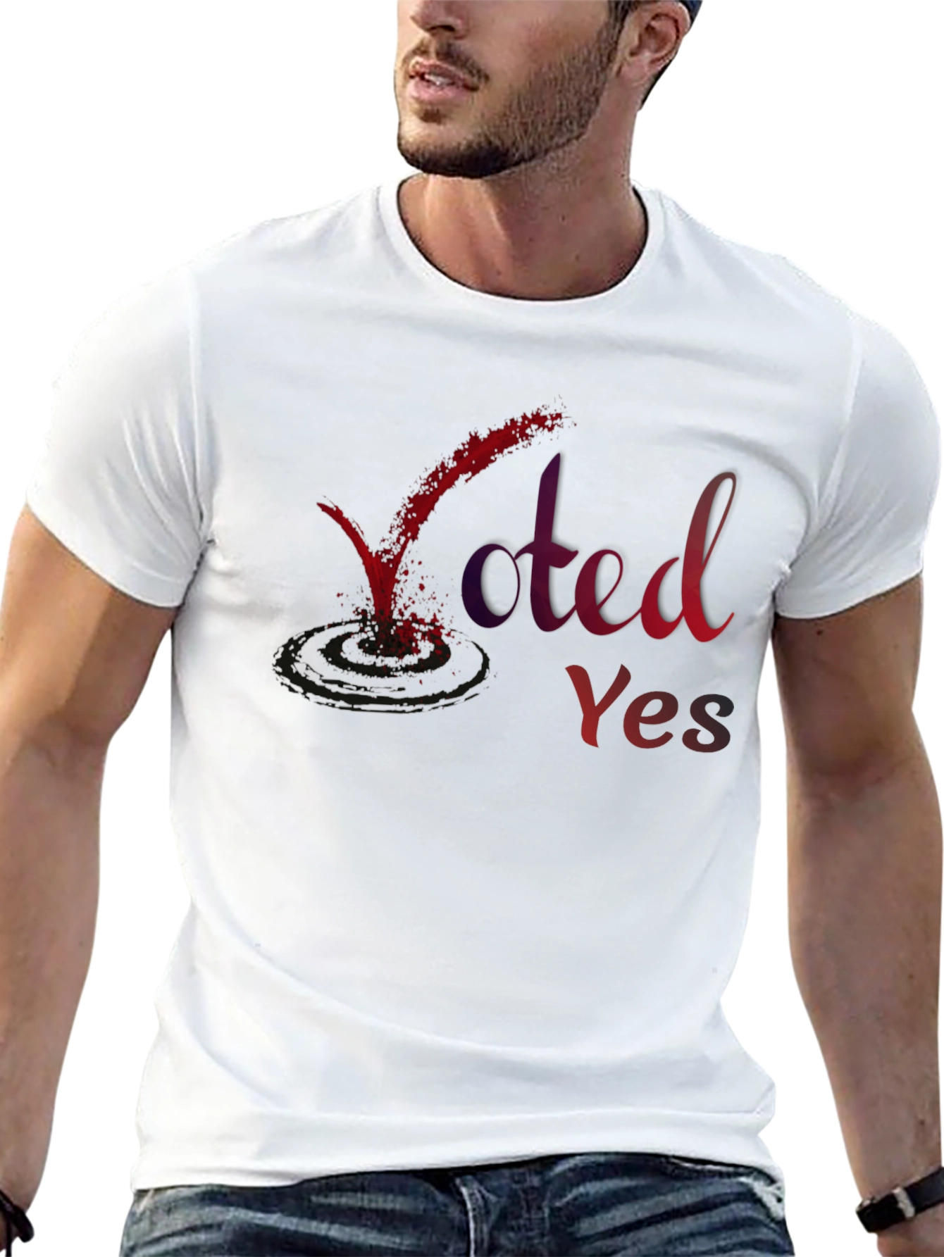 Voted Yes Graphic Tee - Express Yourself!