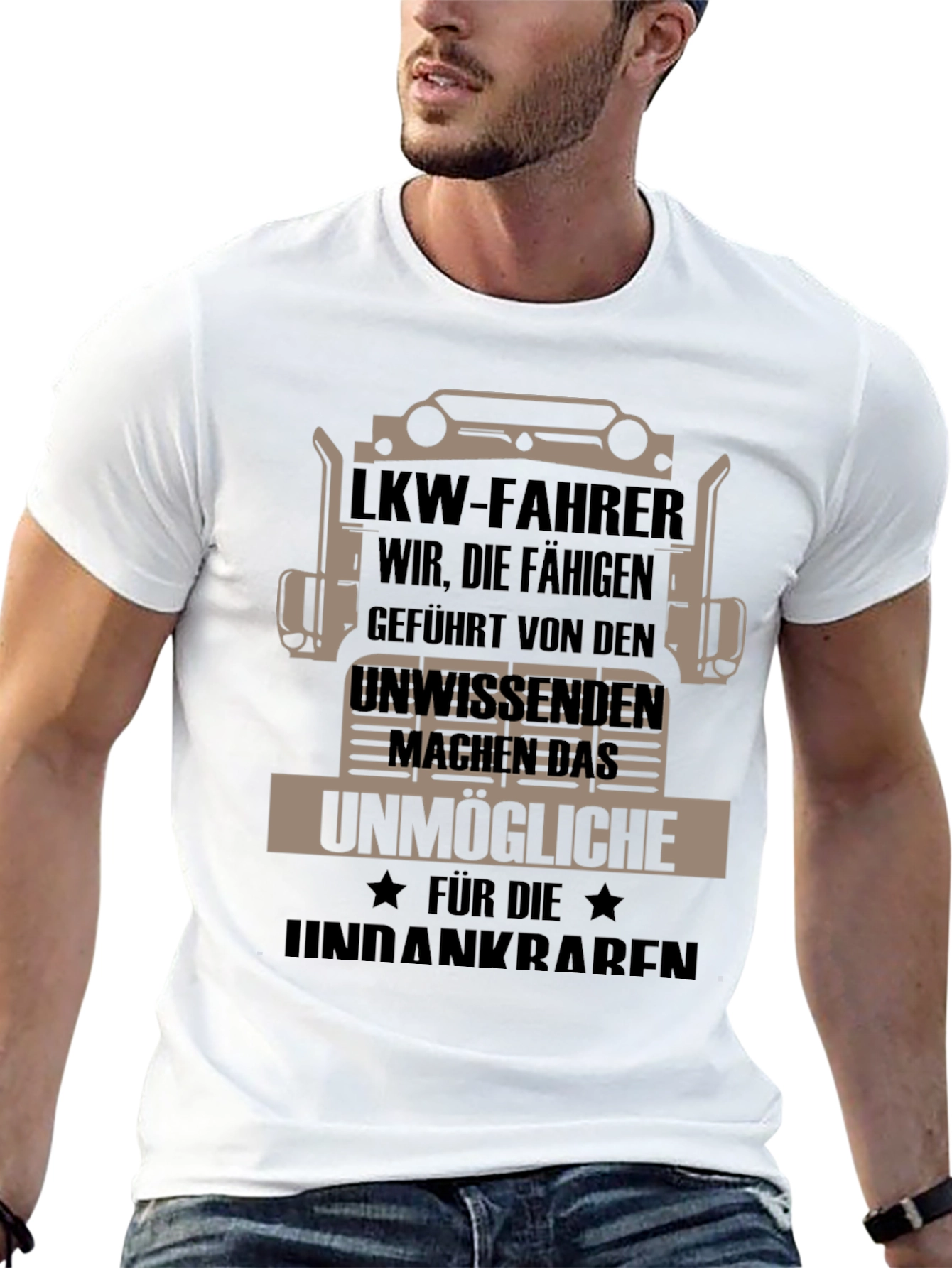 Truck Driver T-Shirt - German Humor Graphic Tee