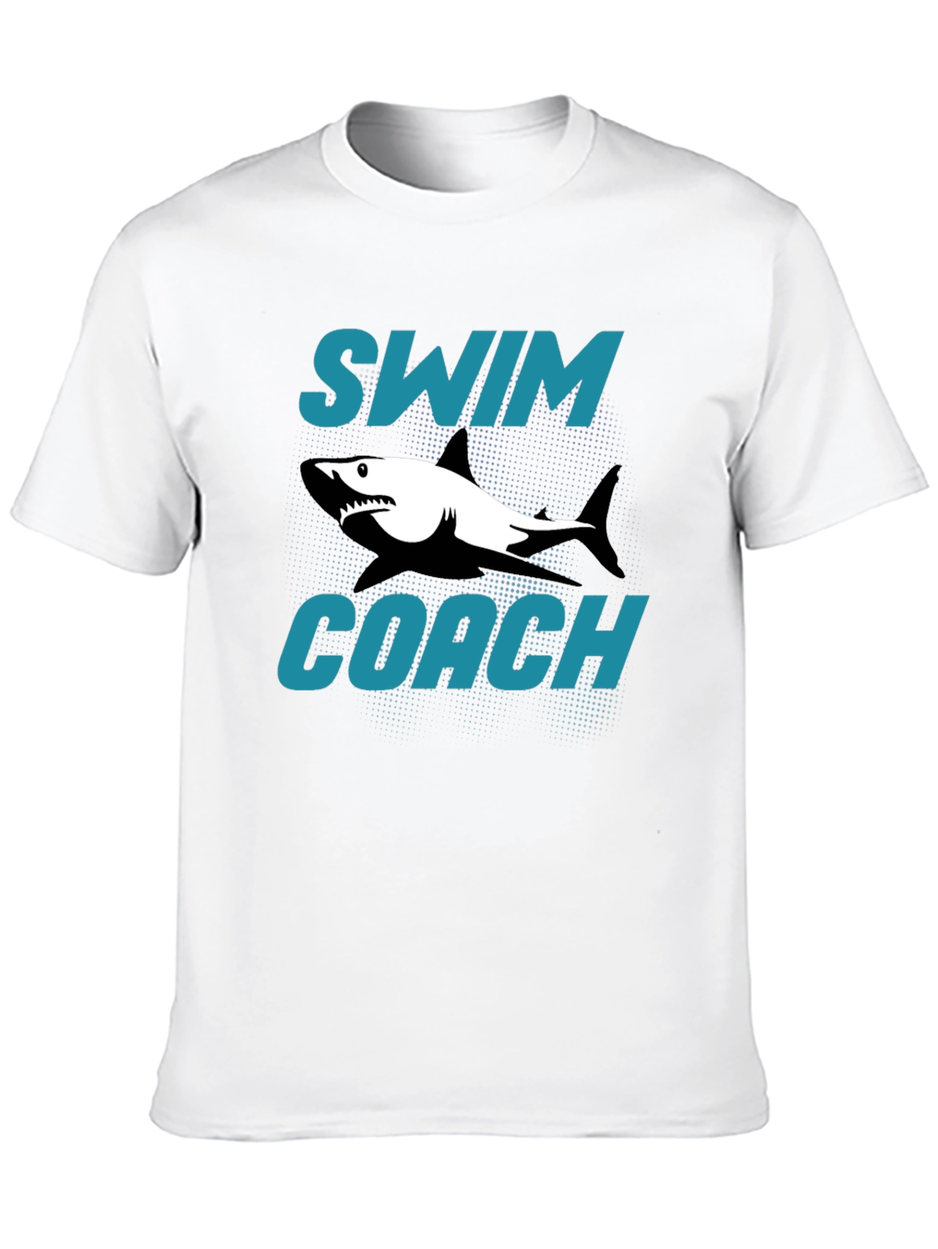 Swim Coach Shark Graphic T-Shirt
