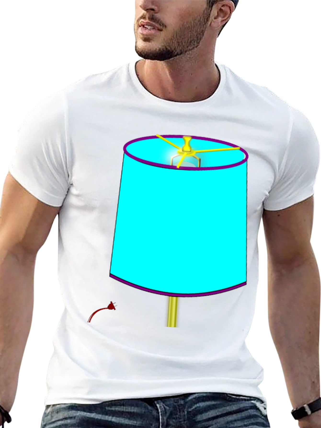 Novelty Lamp T-Shirt - Quirky Design