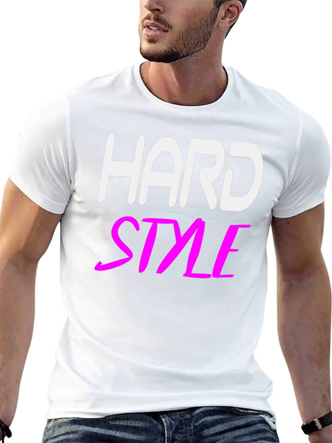 Hard Style Graphic Tee - Black Cotton T-Shirt