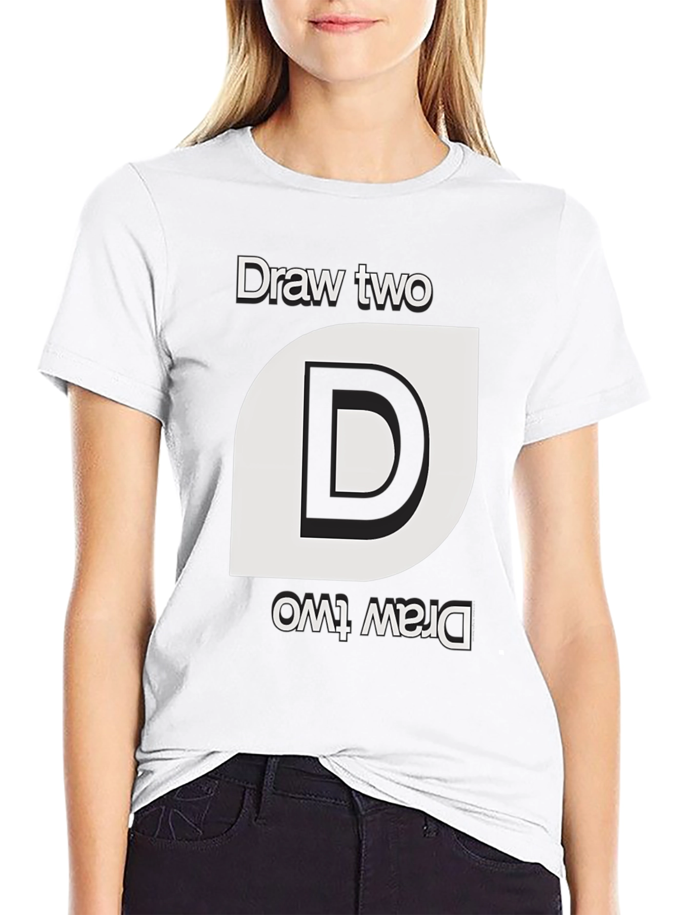 Draw Two T-Shirt: Stylish Cotton Tee