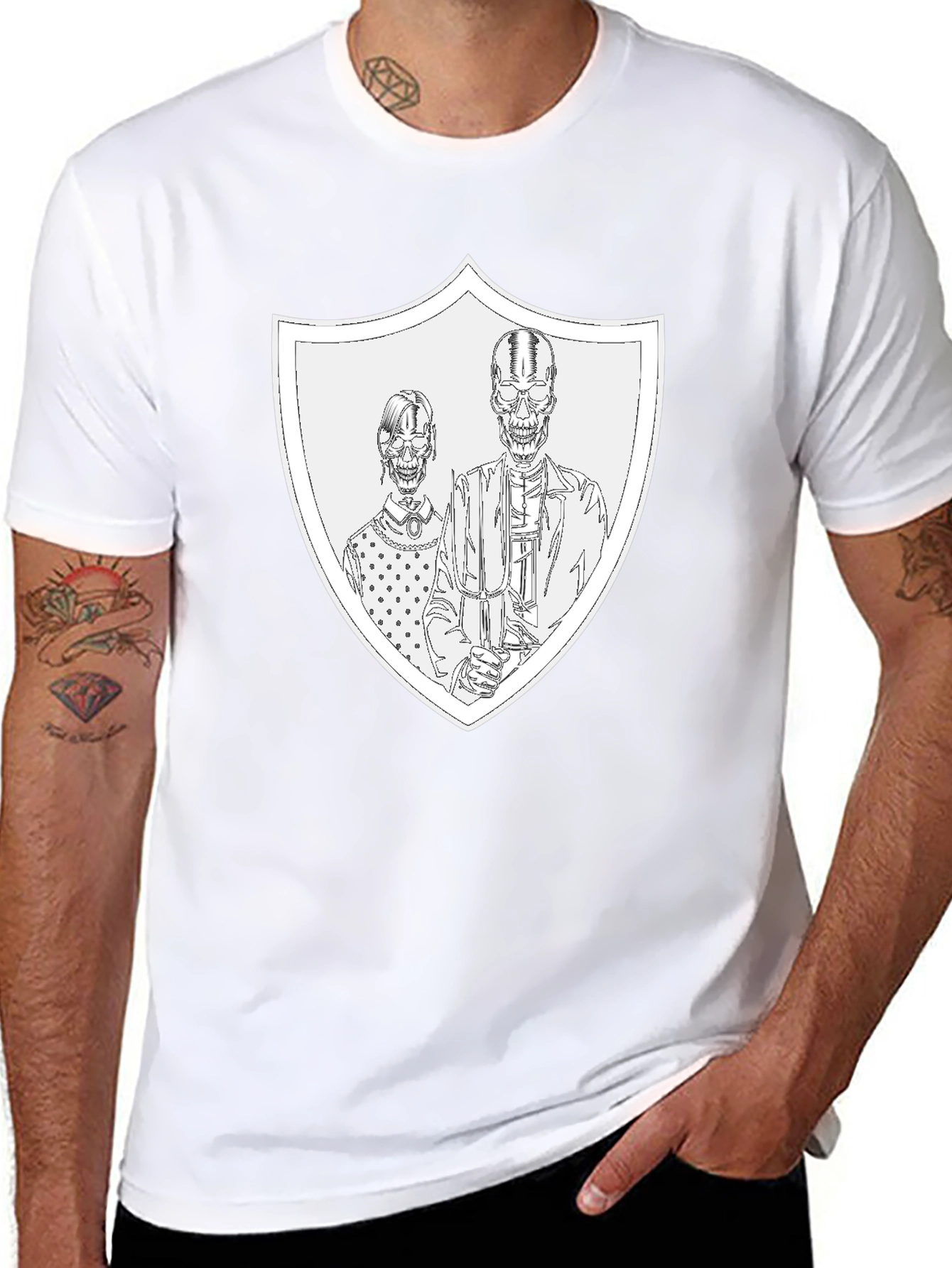 Skeleton Family Crest T-Shirt