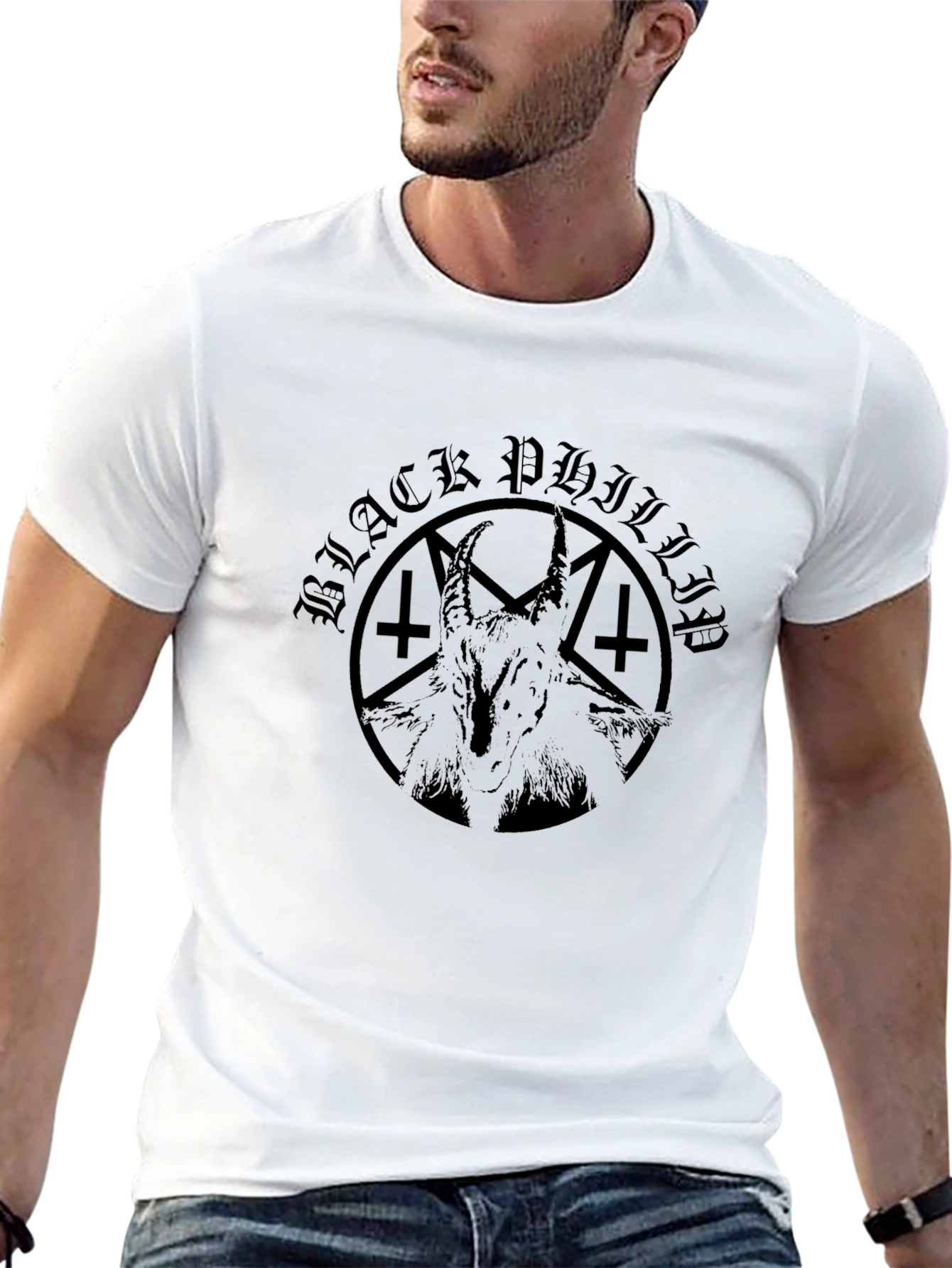 Black Philip Tee - Satanic Goat Graphic