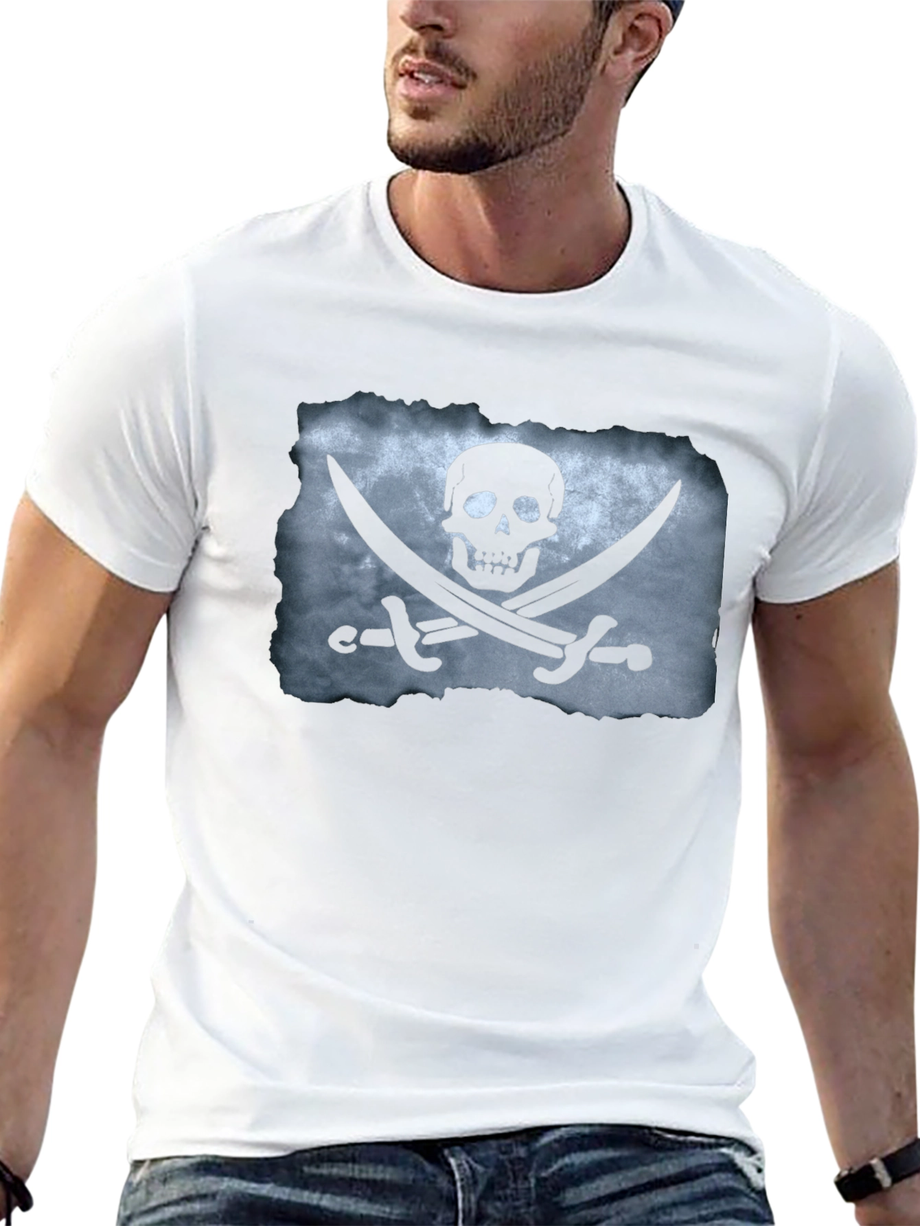 Pirate Skull & Swords Graphic T-Shirt