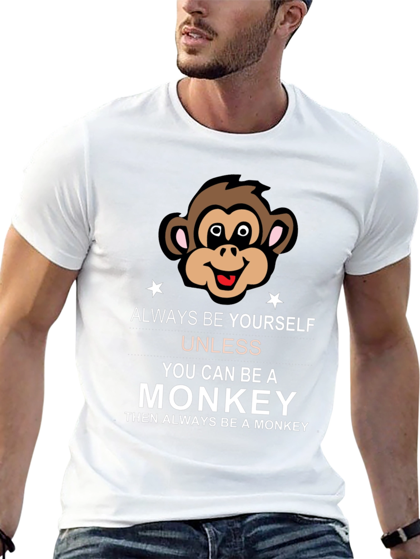 Always Be Yourself Monkey Graphic Tee