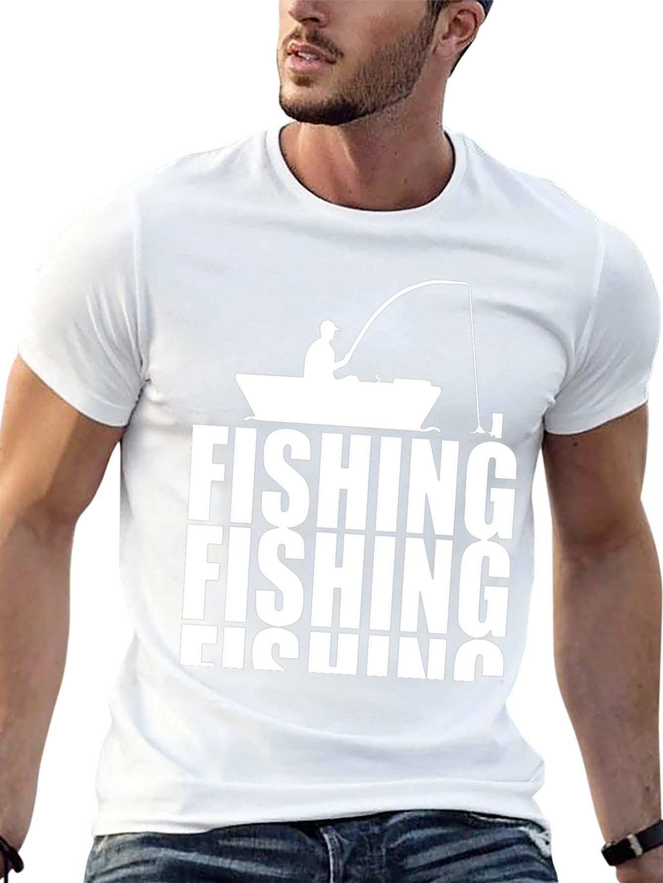 Fishing T-Shirt - Boat Design