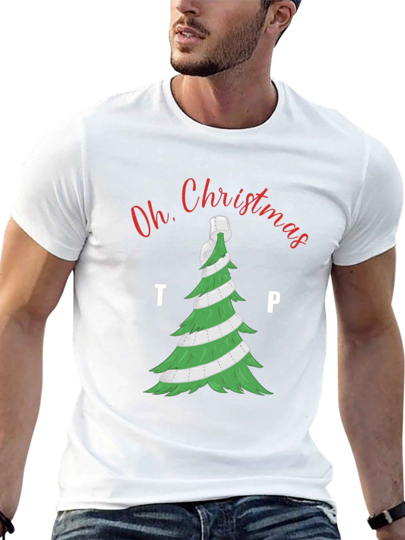 Funny Oh Christmas TP Graphic T-Shirt
